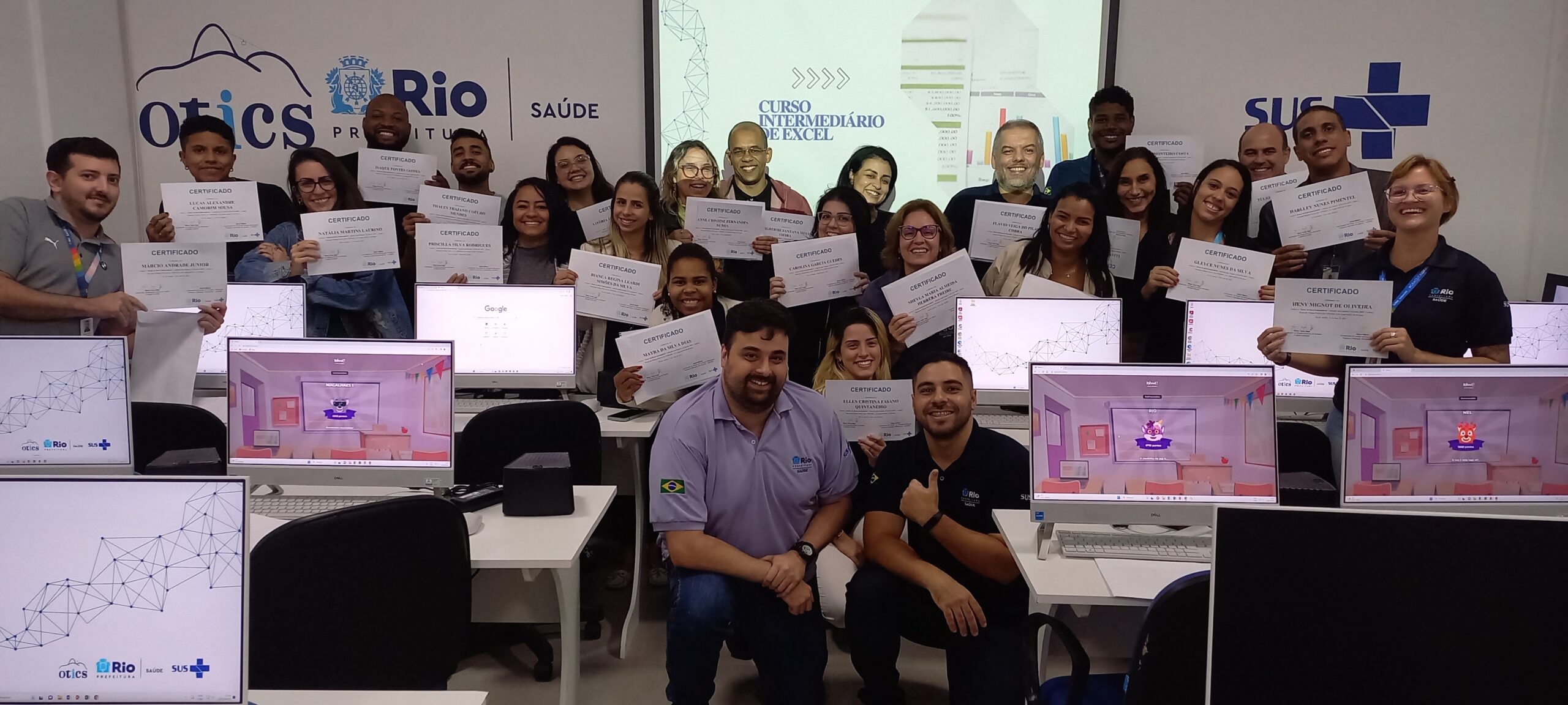 OTICS RIO IMPP REALIZA A 8ª TURMA DO CURSO DE EXCEL INTERMEDIÁRIO