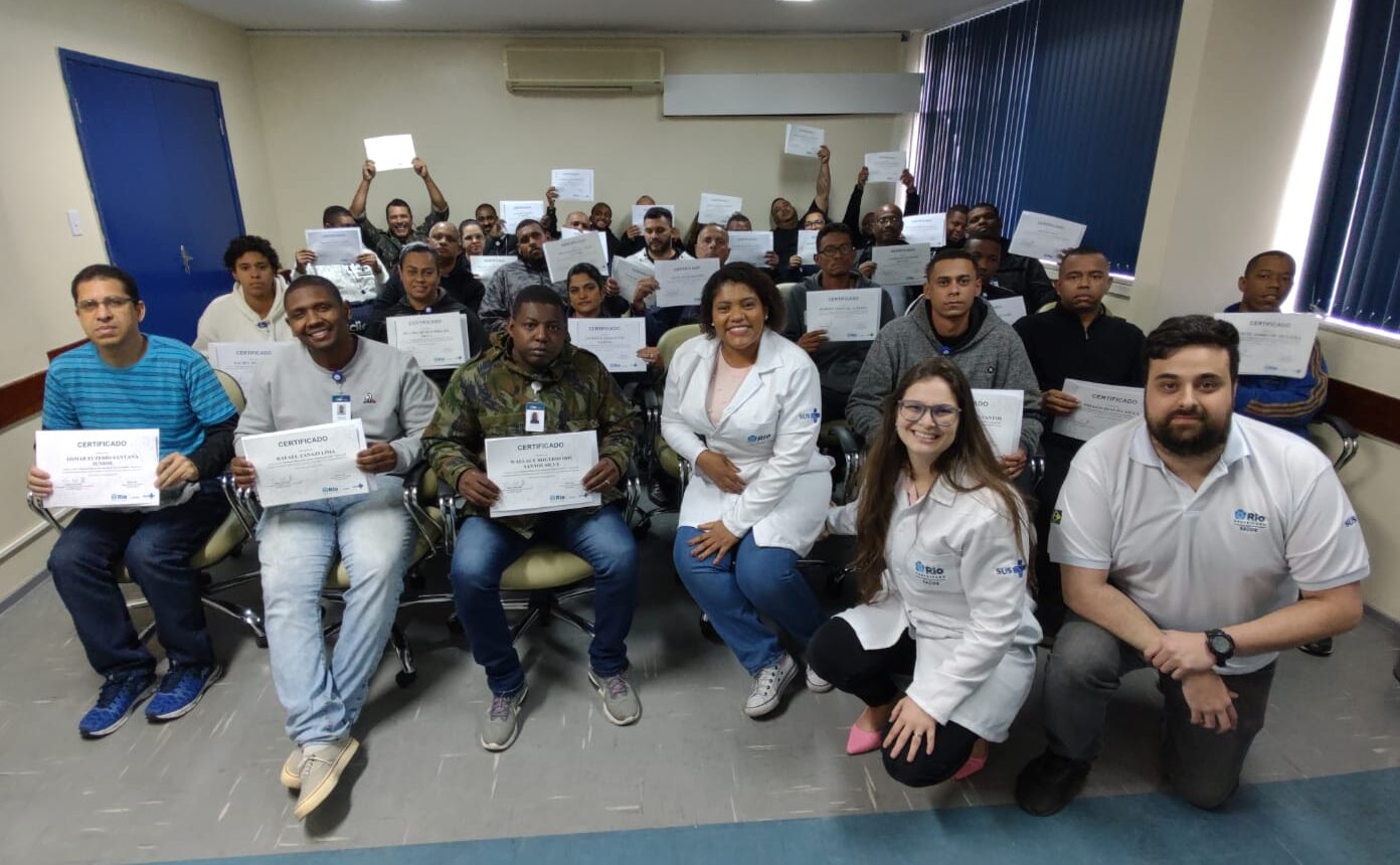 SMS-RJ e Riosaúde juntas na 25ª turma do Curso de Orientações Básicas aos Agentes de Portaria Acolhedor – OBAPA