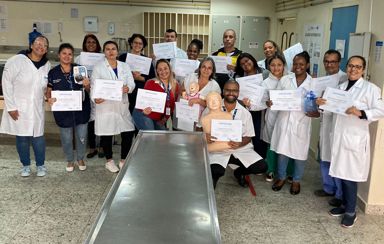 Dia histórico para a Equipe de Enfermagem do Hospital Municipal Souza Aguiar: 1ª turma do Curso SBVE – SMS-RJ