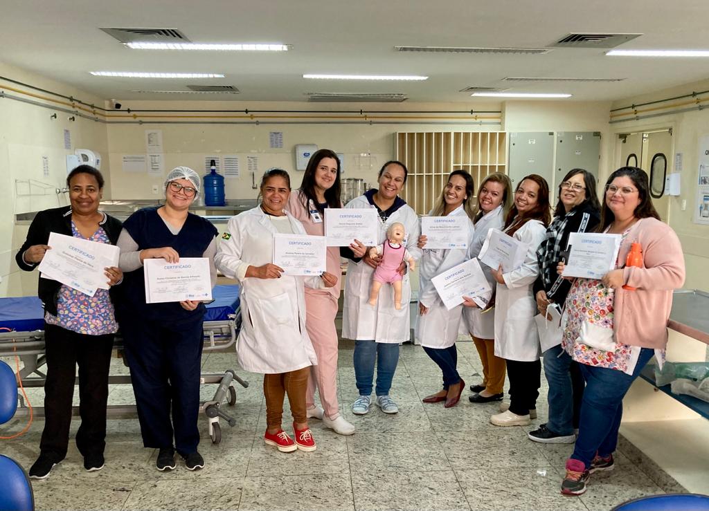 2ª turma do Curso Suporte Básico à Vida em Emergência – SBVE no Hospital Souza Aguiar