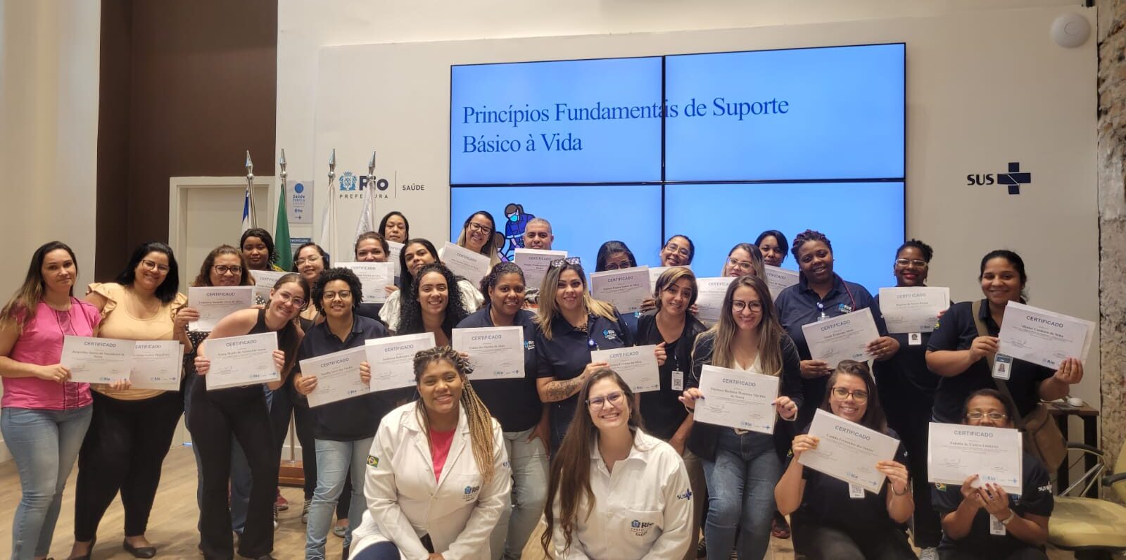 SMS-RJ e Riosaúde juntas na 15ª turma do Curso de Orientações Básicas para Recepcionistas – OBAR