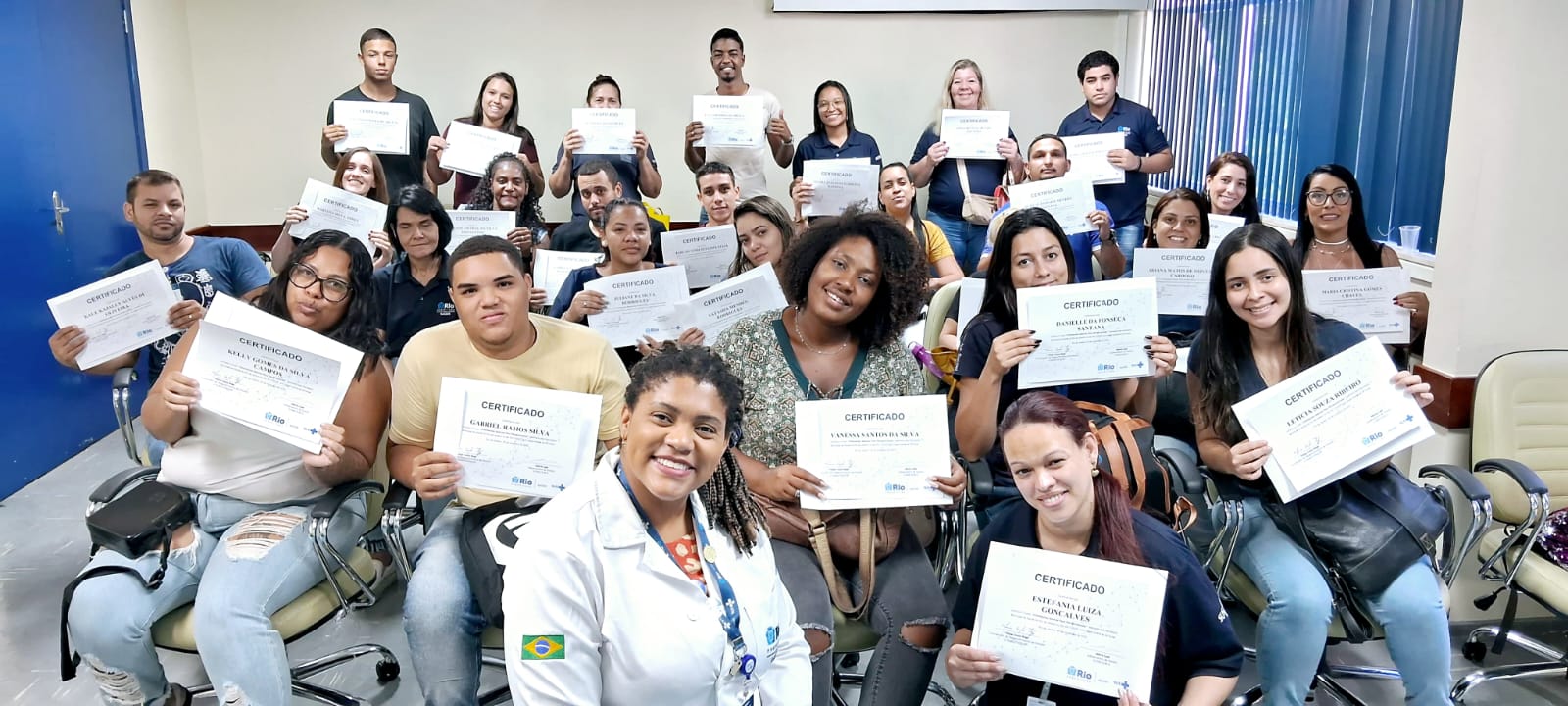 SMS-RJ e Riosaúde juntas na 23ª turma do Curso de Orientações Básicas para Recepcionistas – OBAR