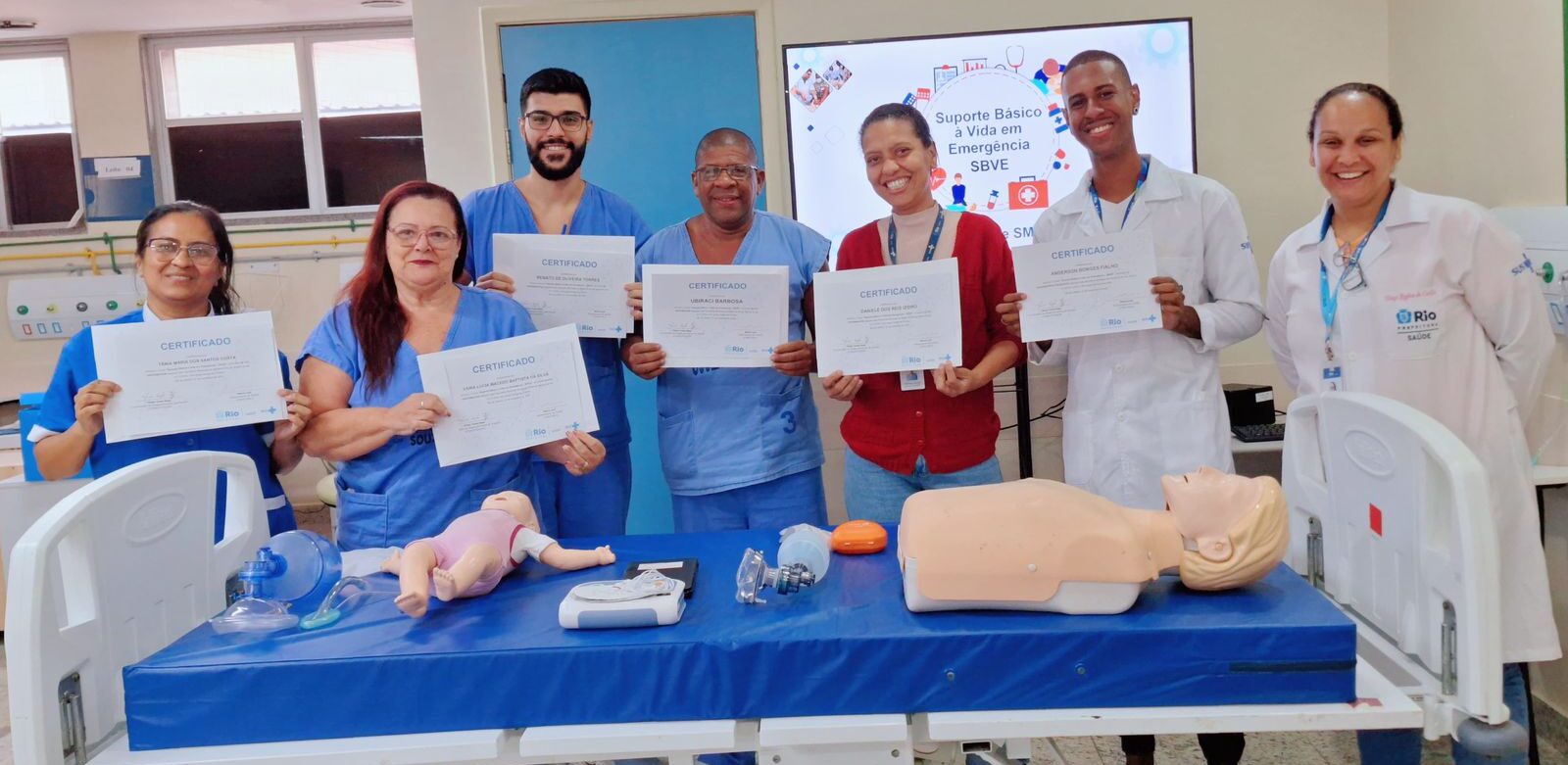 66ª Turma Do Curso Suporte Básico À Vida Em Emergência – SBVE No Hospital Souza Aguiar