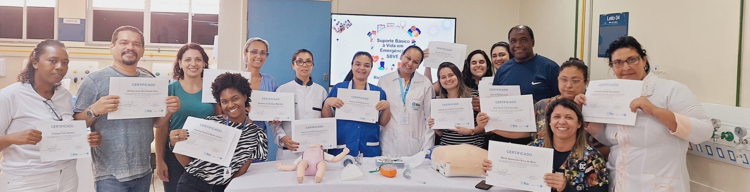 82ª Turma Do Curso Suporte Básico À Vida Em Emergência – SBVE No Hospital Souza Aguiar