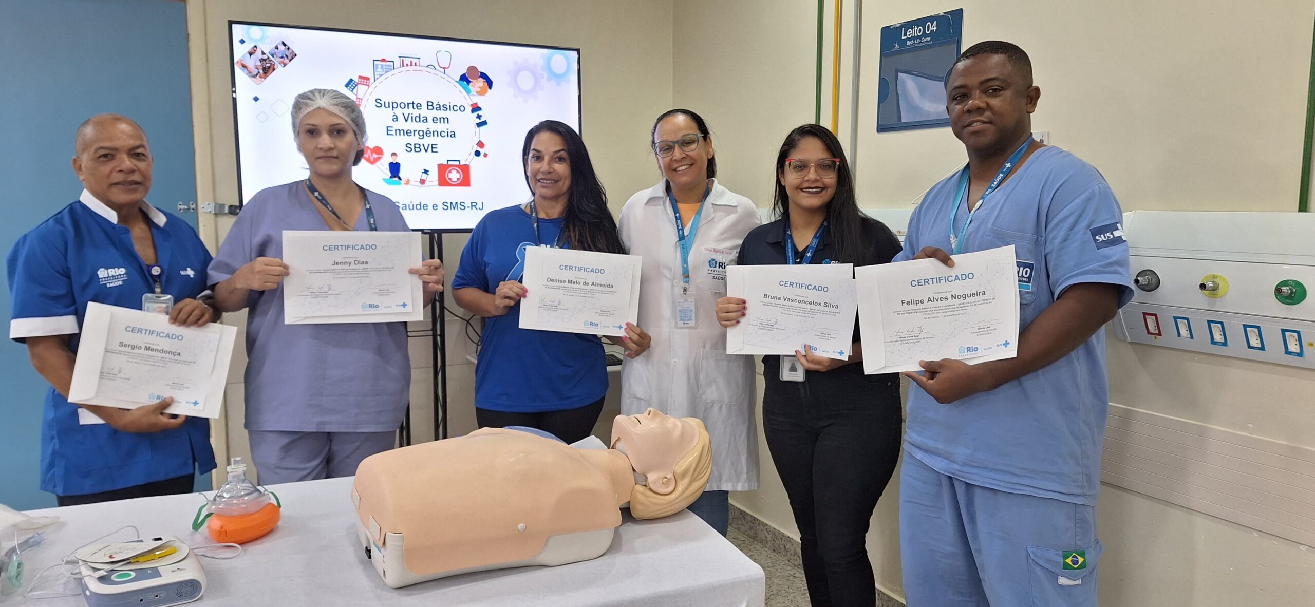 91ª Turma Do Curso Suporte Básico À Vida Em Emergência – SBVE No Hospital Souza Aguiar BY CURSOS OTICS-RIO