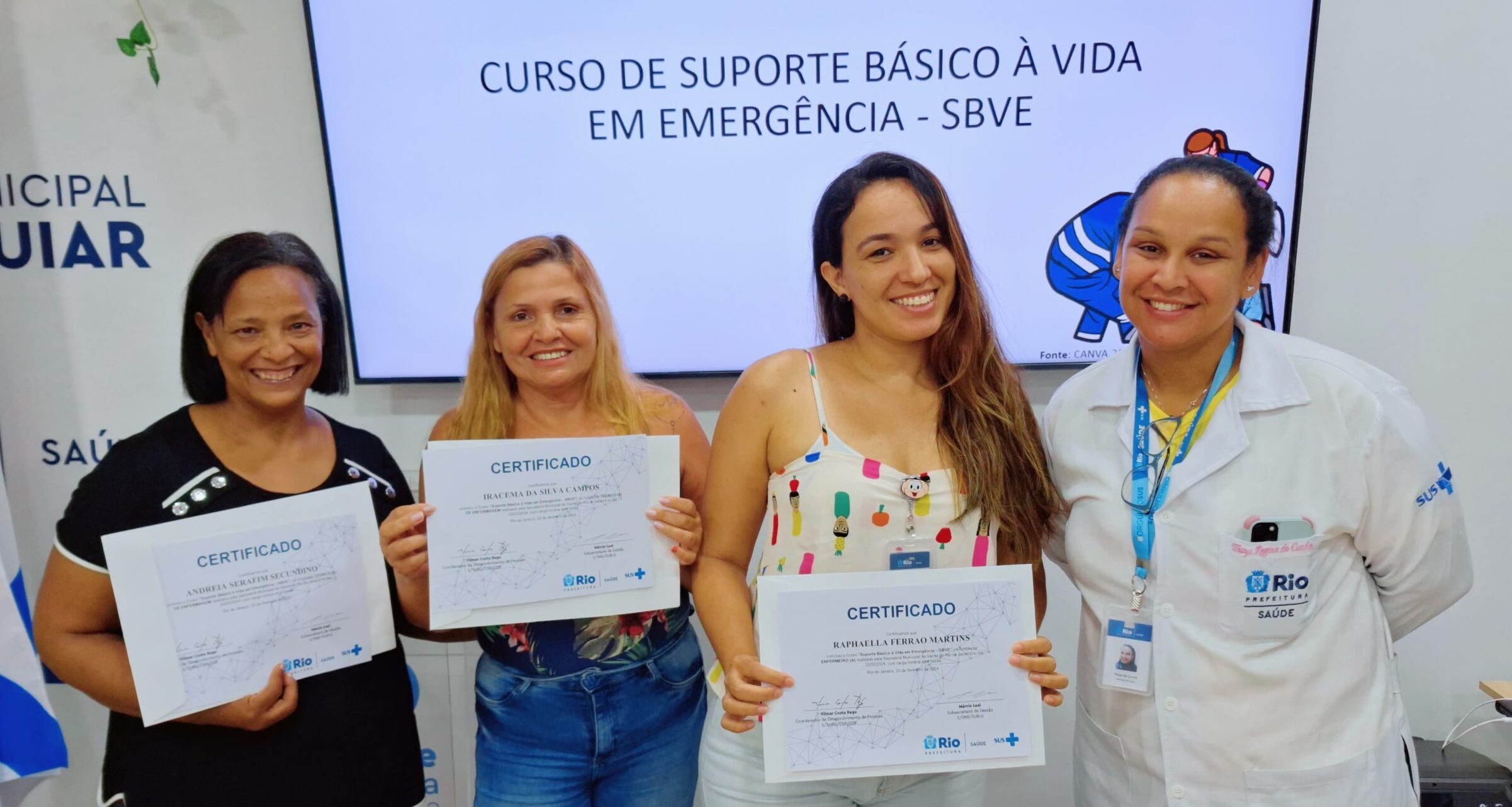 16ª Turma Do Mês De Fevereiro De 2024 Do Curso Suporte Básico À Vida Em Emergência – SBVE No Hospital Souza Aguiar