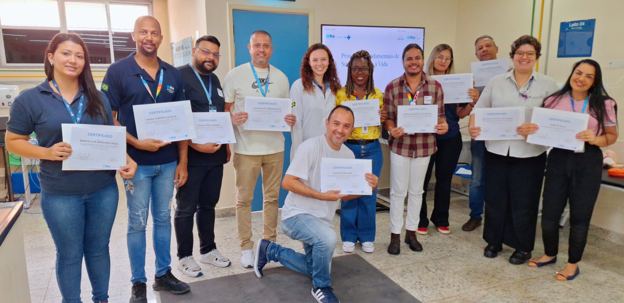 13ª Turma Do Mês De Fevereiro De 2024 Do Curso Suporte Básico À Vida Em Emergência – SBVE No Hospital Souza Aguiar