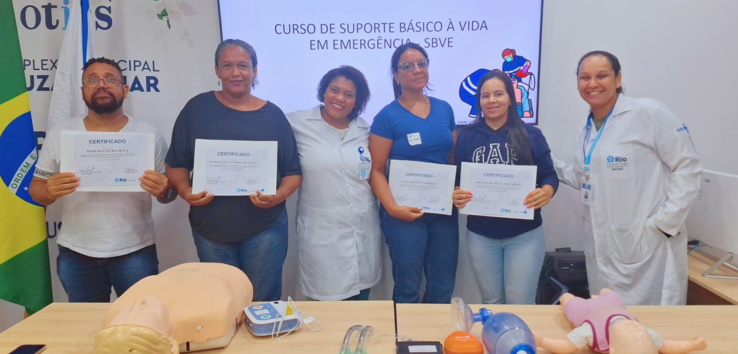 7ª Turma Do Mês De Fevereiro De 2024 Do Curso Suporte Básico À Vida Em Emergência – SBVE No Hospital Souza Aguiar