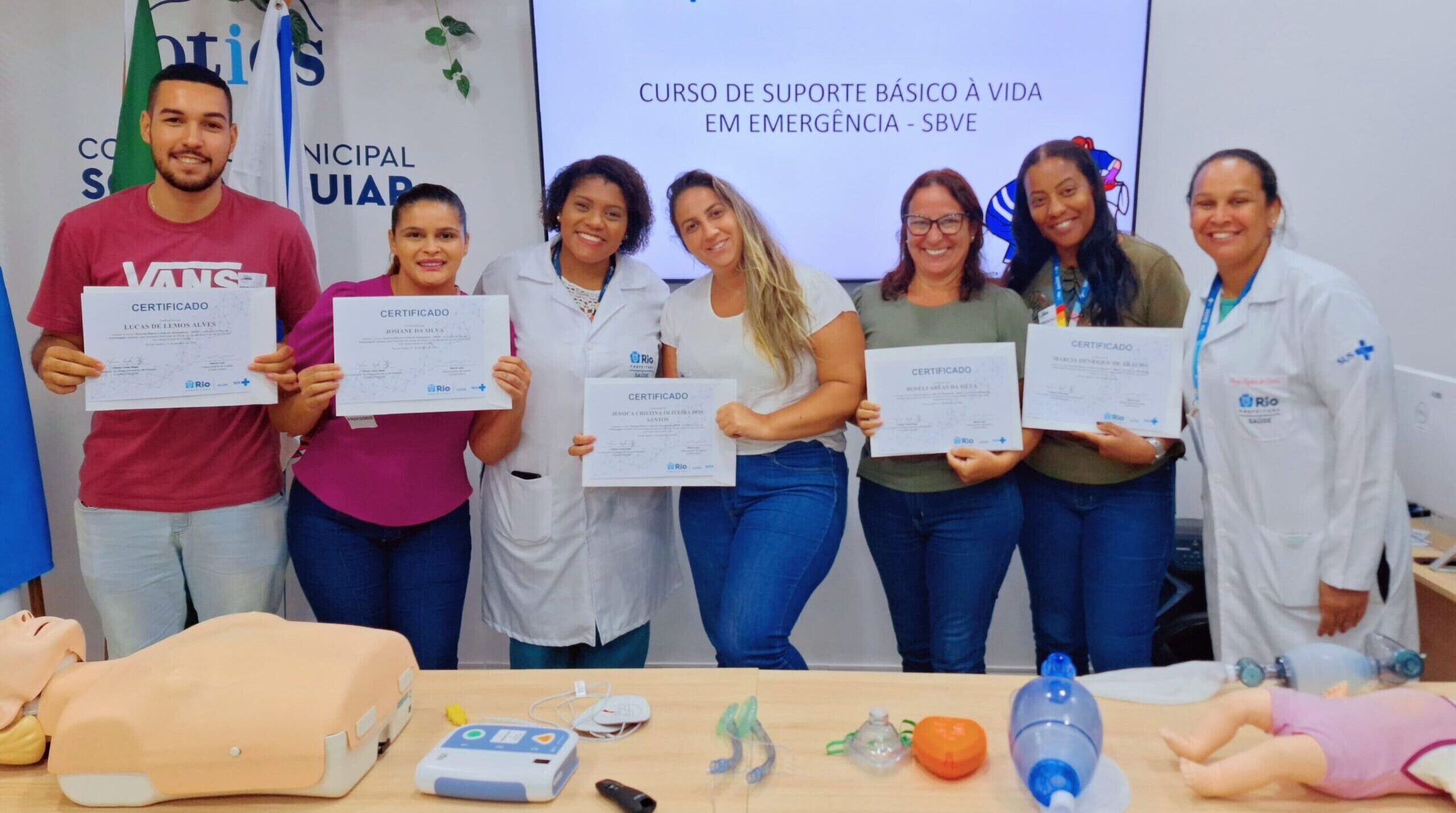 19ª Turma Do Mês De Fevereiro De 2024 Do Curso Suporte Básico À Vida Em Emergência – SBVE No Hospital Souza Aguiar