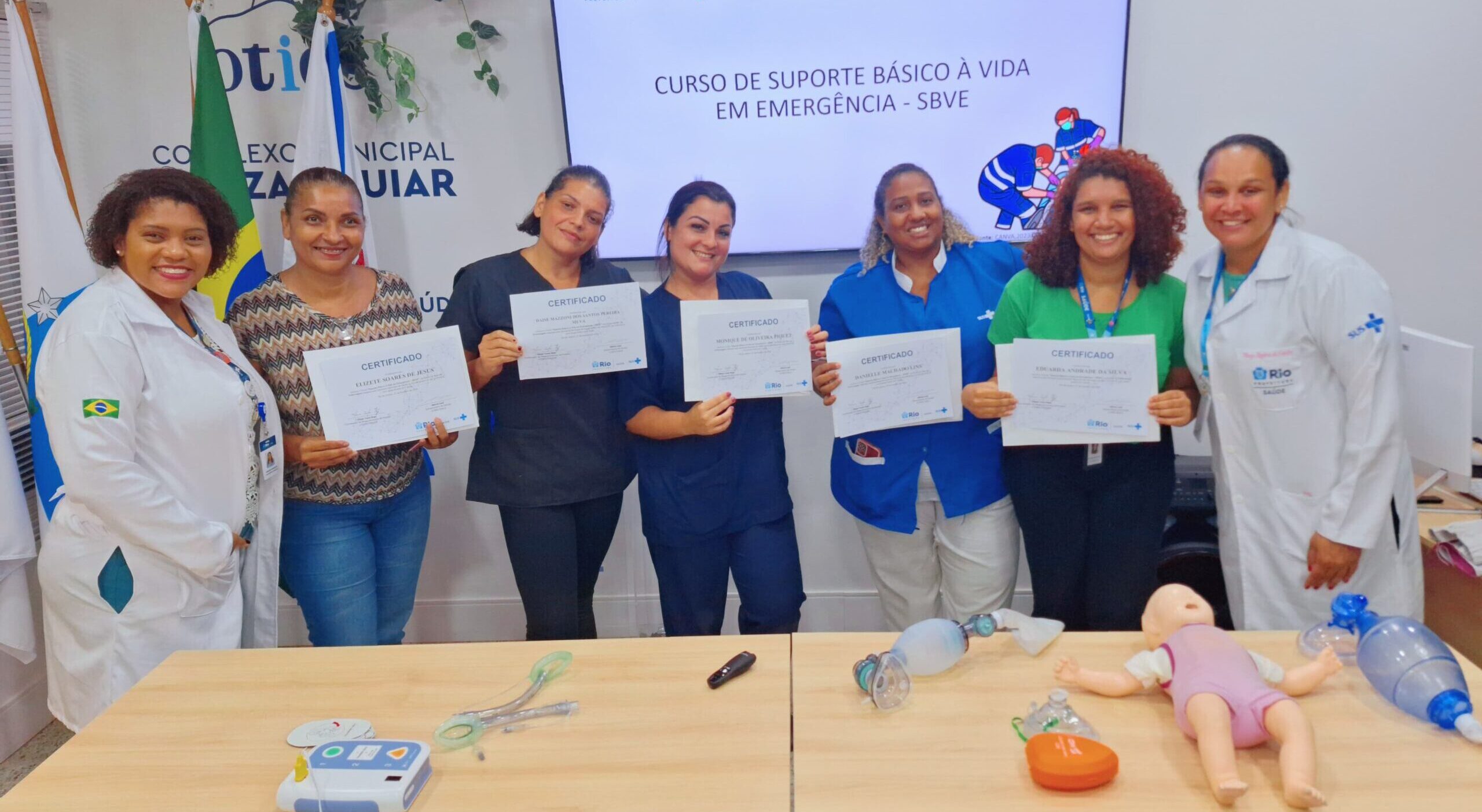 20ª Turma Do Mês De Fevereiro De 2024 Do Curso Suporte Básico À Vida Em Emergência – SBVE No Hospital Souza Aguiar