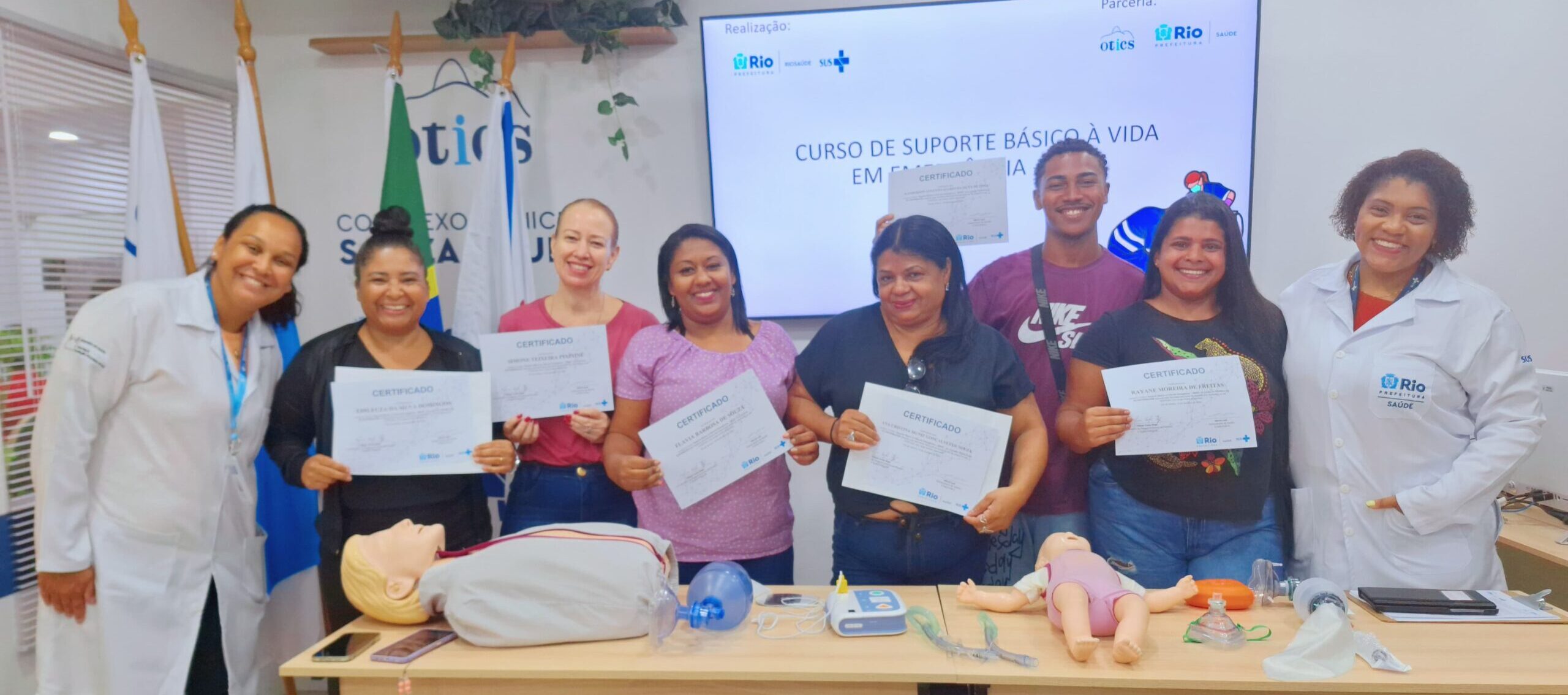 9ª Turma Do Mês De Fevereiro De 2024 Do Curso Suporte Básico À Vida Em Emergência – SBVE No Hospital Souza Aguiar