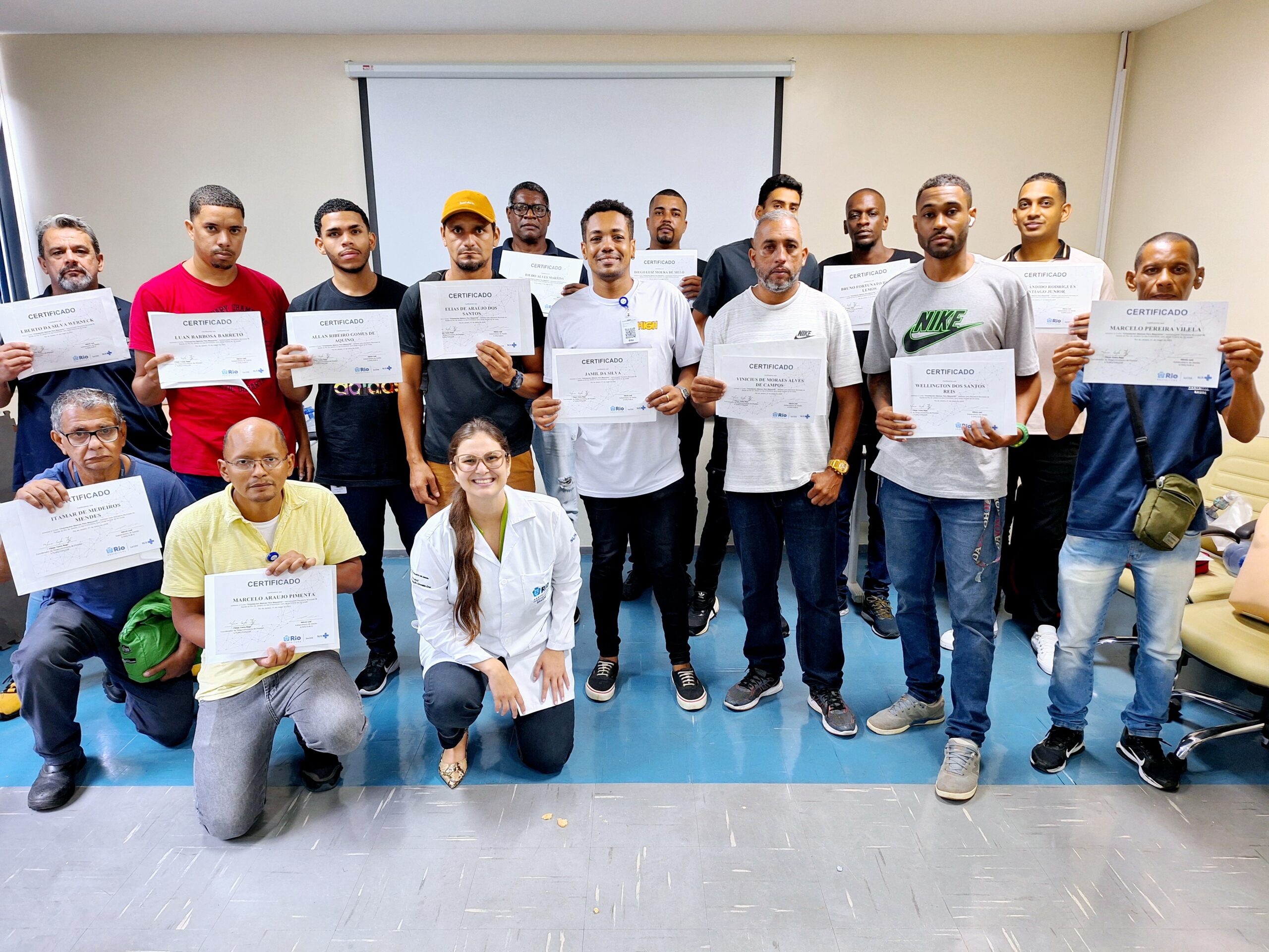 SMS-RJ e Riosaúde juntas na 17ª turma do Curso de Orientações Básicas aos Maqueiros – OBAMA