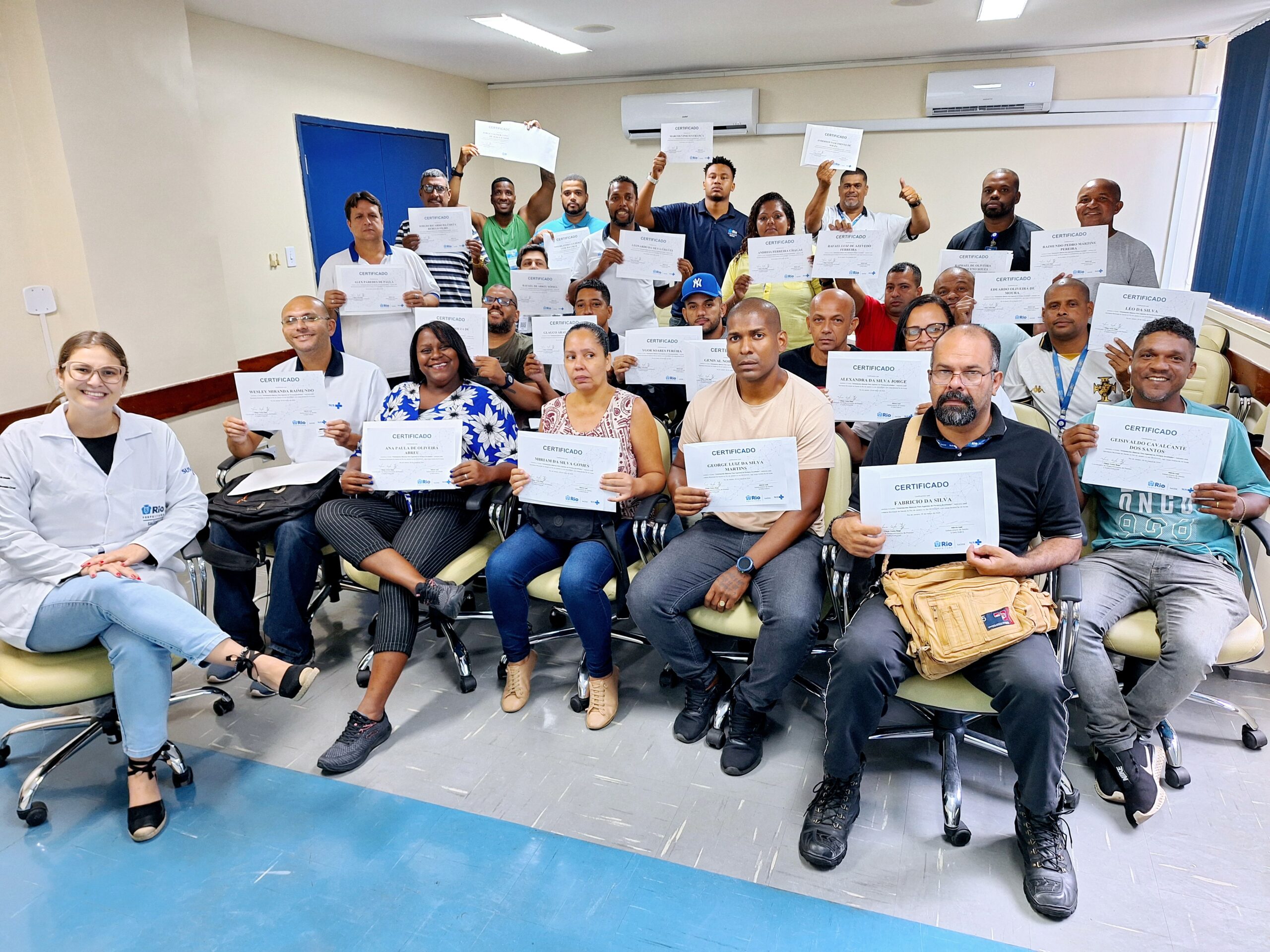 SMS-RJ e Riosaúde juntas na 37ª turma do Curso de Orientações Básicas aos Agentes de Portaria Acolhedor – OBAPA