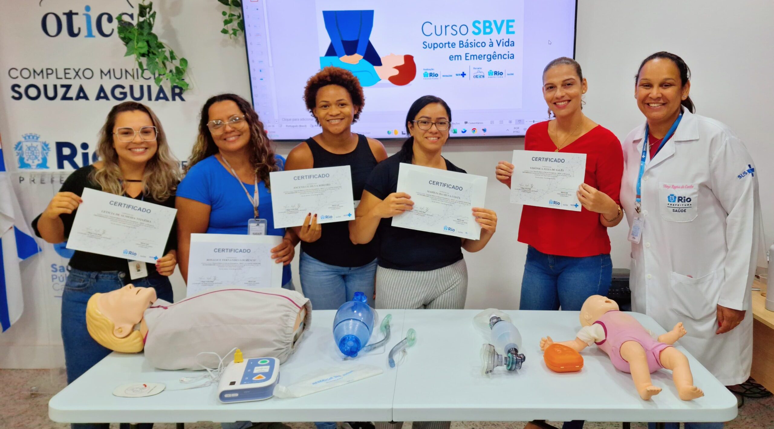 14ª Turma Do Mês De Março De 2024 Do Curso Suporte Básico À Vida Em Emergência – SBVE No Hospital Souza Aguiar