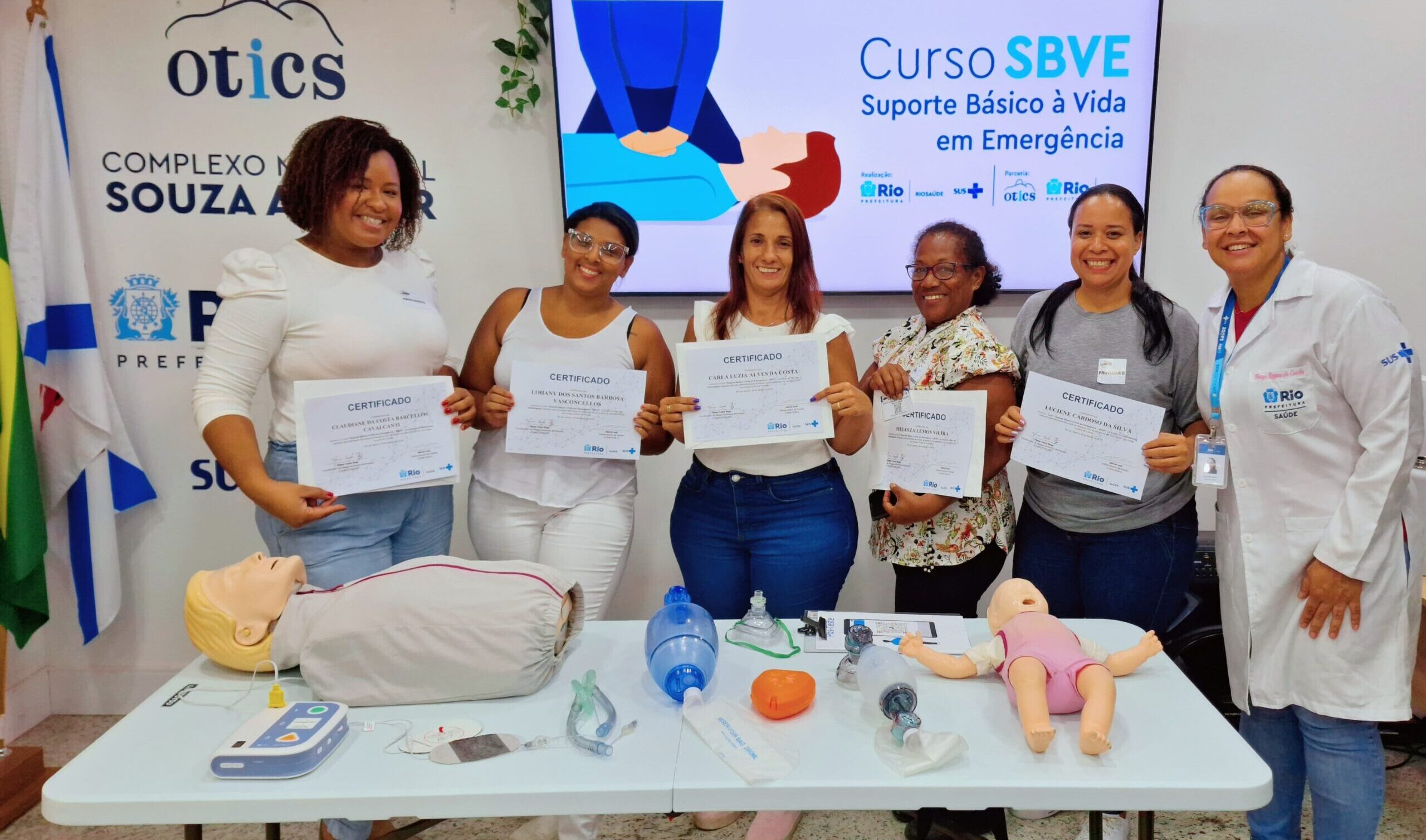 18ª Turma Do Mês De Março De 2024 Do Curso Suporte Básico À Vida Em Emergência – SBVE No Hospital Souza Aguiar