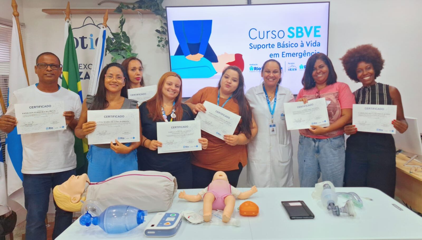 12ª Turma Do Mês De Março De 2024 Do Curso Suporte Básico À Vida Em Emergência – SBVE No Hospital Souza Aguiar