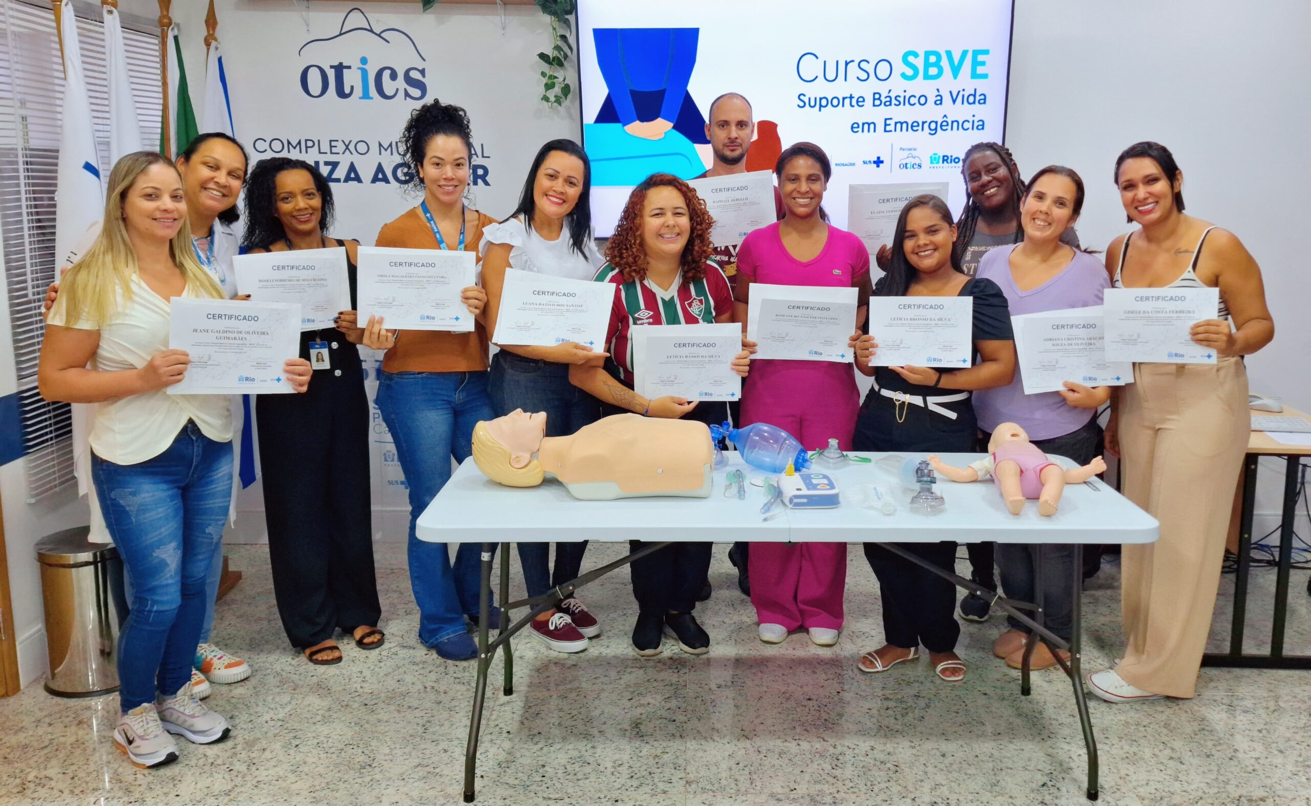 16ª Turma Do Mês De Março De 2024 Do Curso Suporte Básico À Vida Em Emergência – SBVE No Hospital Souza Aguiar