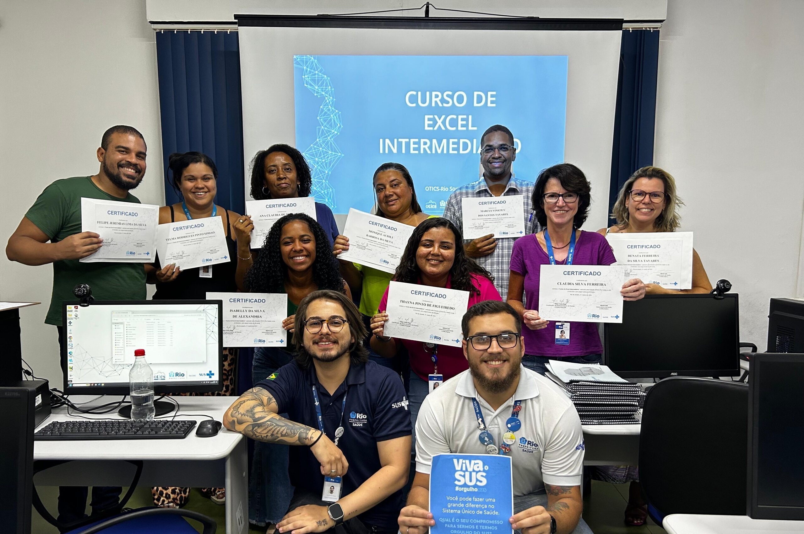 8ª Turma De Excel Intermediário Na Estação OTICS-Rio Catete