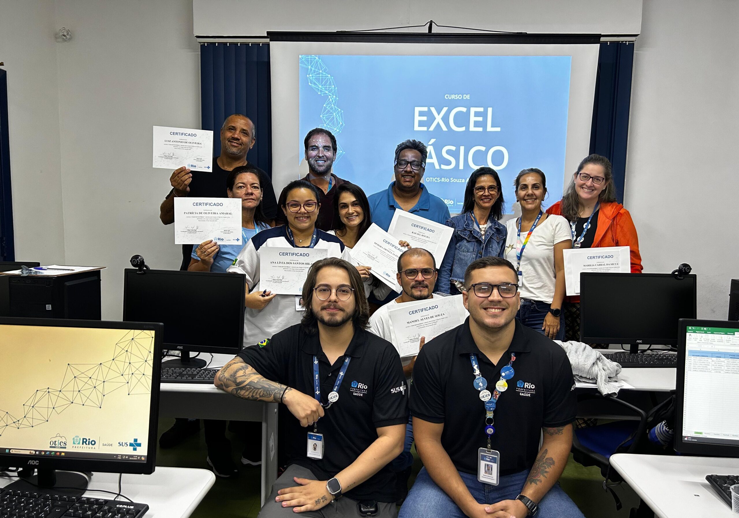 18ª Turma do Curso de Excel Básico Na Estação Otics-Rio Catete