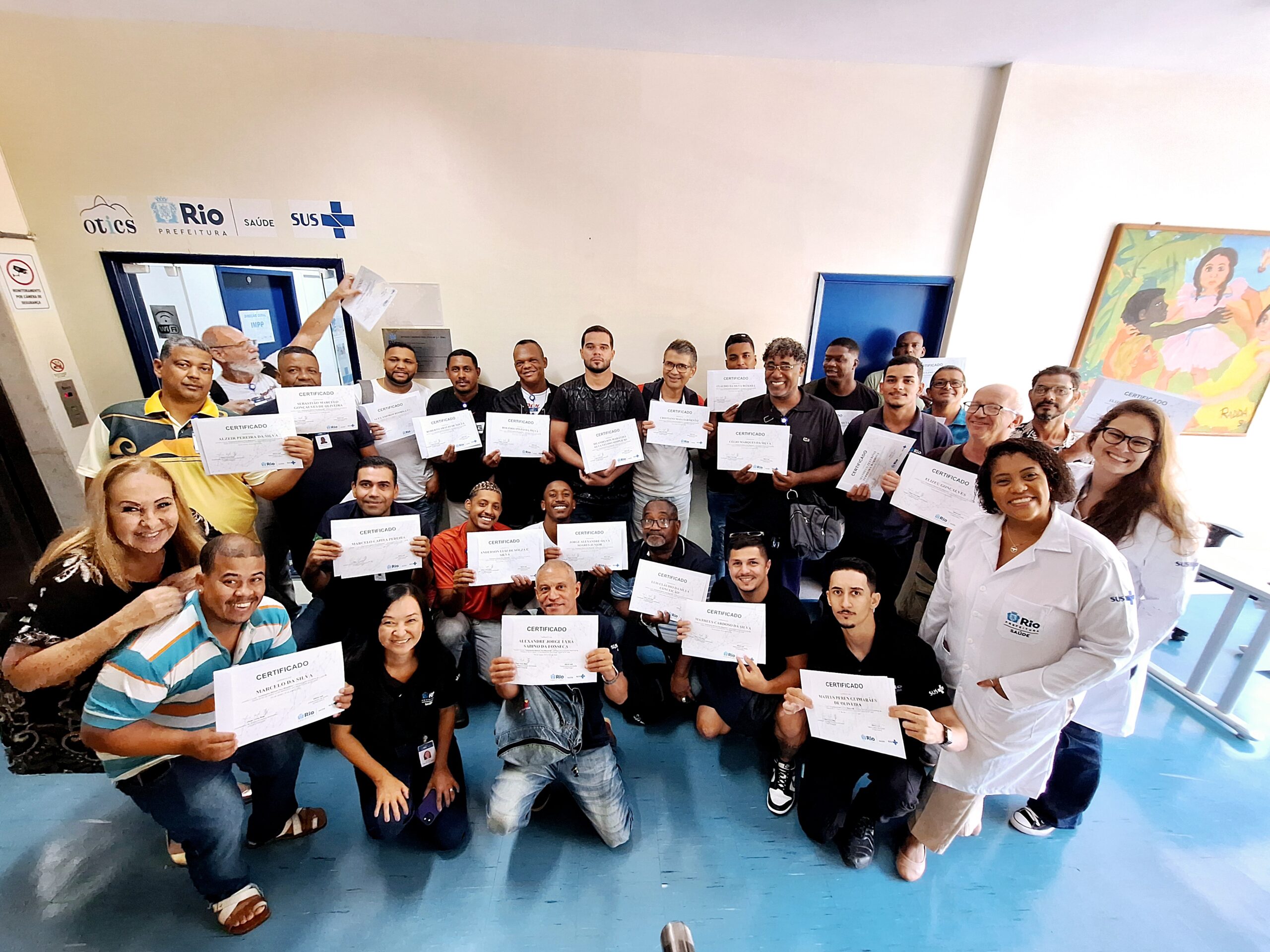 SMS-RJ e Riosaúde juntas na 18ª turma do Curso de Orientações Básicas aos Maqueiros – OBAMA