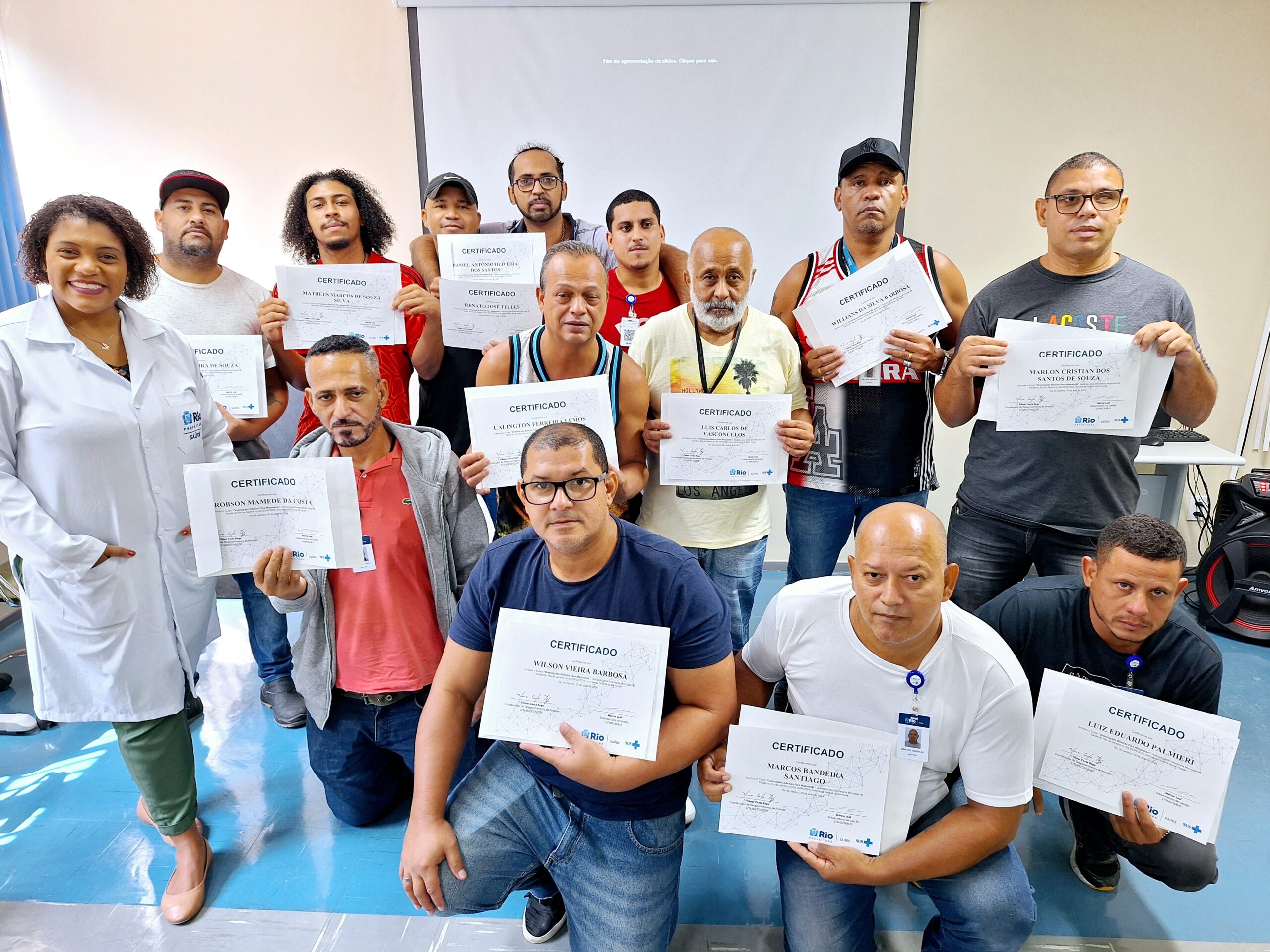 SMS-RJ e Riosaúde juntas na 19ª turma do Curso de Orientações Básicas aos Maqueiros – OBAMA