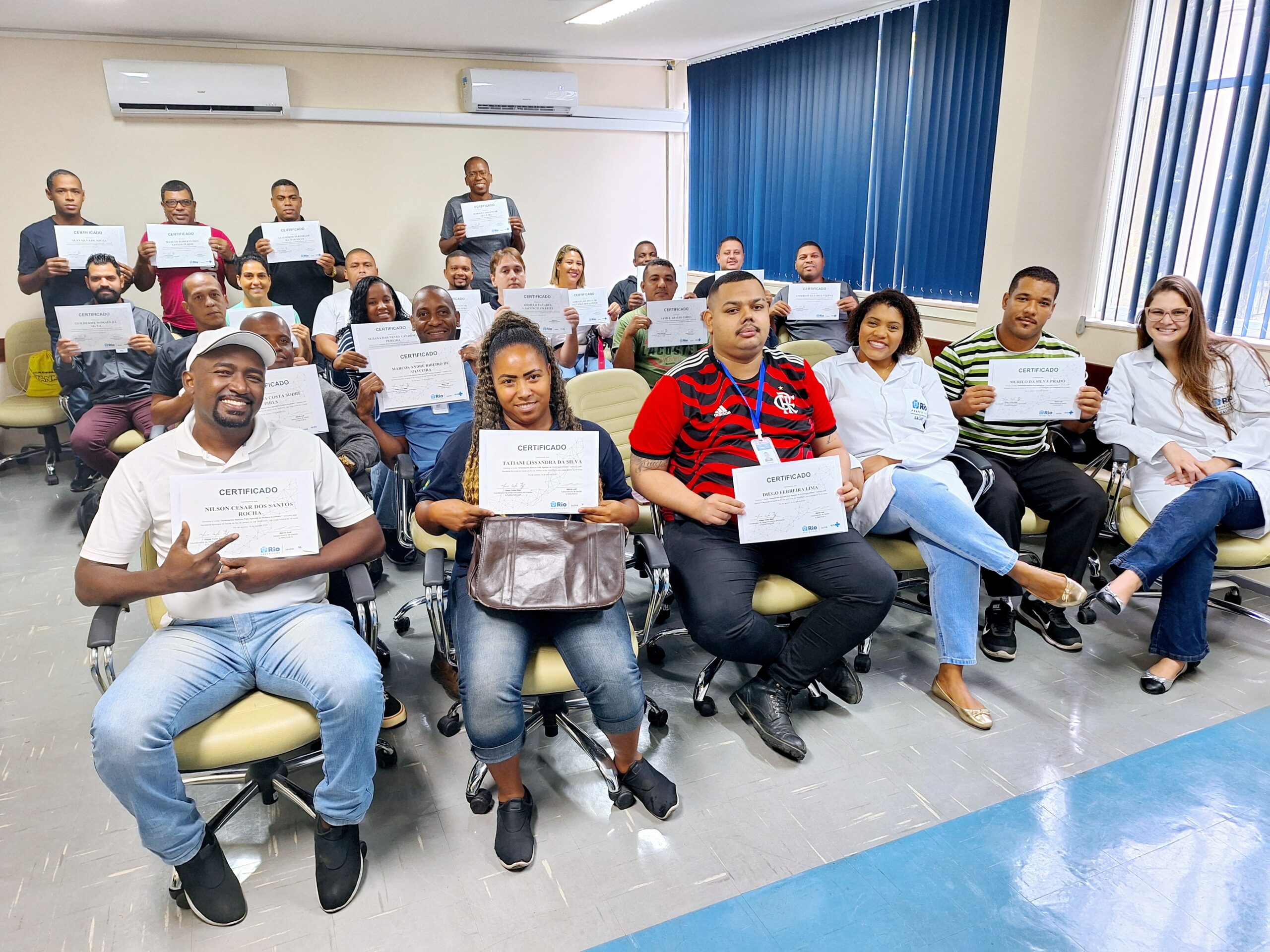 SMS-RJ e Riosaúde juntas na 39ª turma do Curso de Orientações Básicas aos Agentes de Portaria Acolhedor – OBAPA