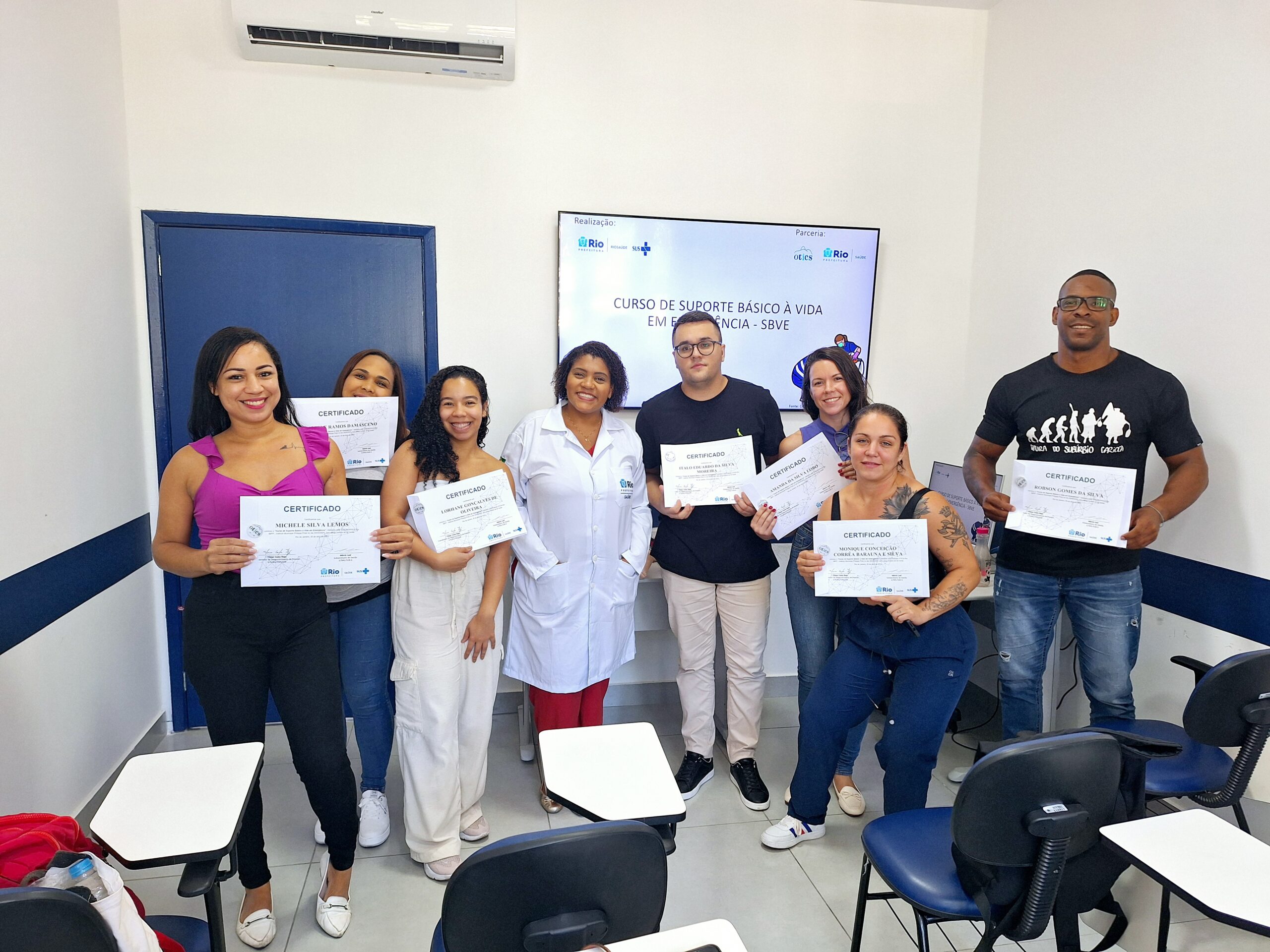 19ª Turma Do Mês De Abril De 2024 Do Curso Suporte Básico À Vida Em Emergência – SBVE No IMPP