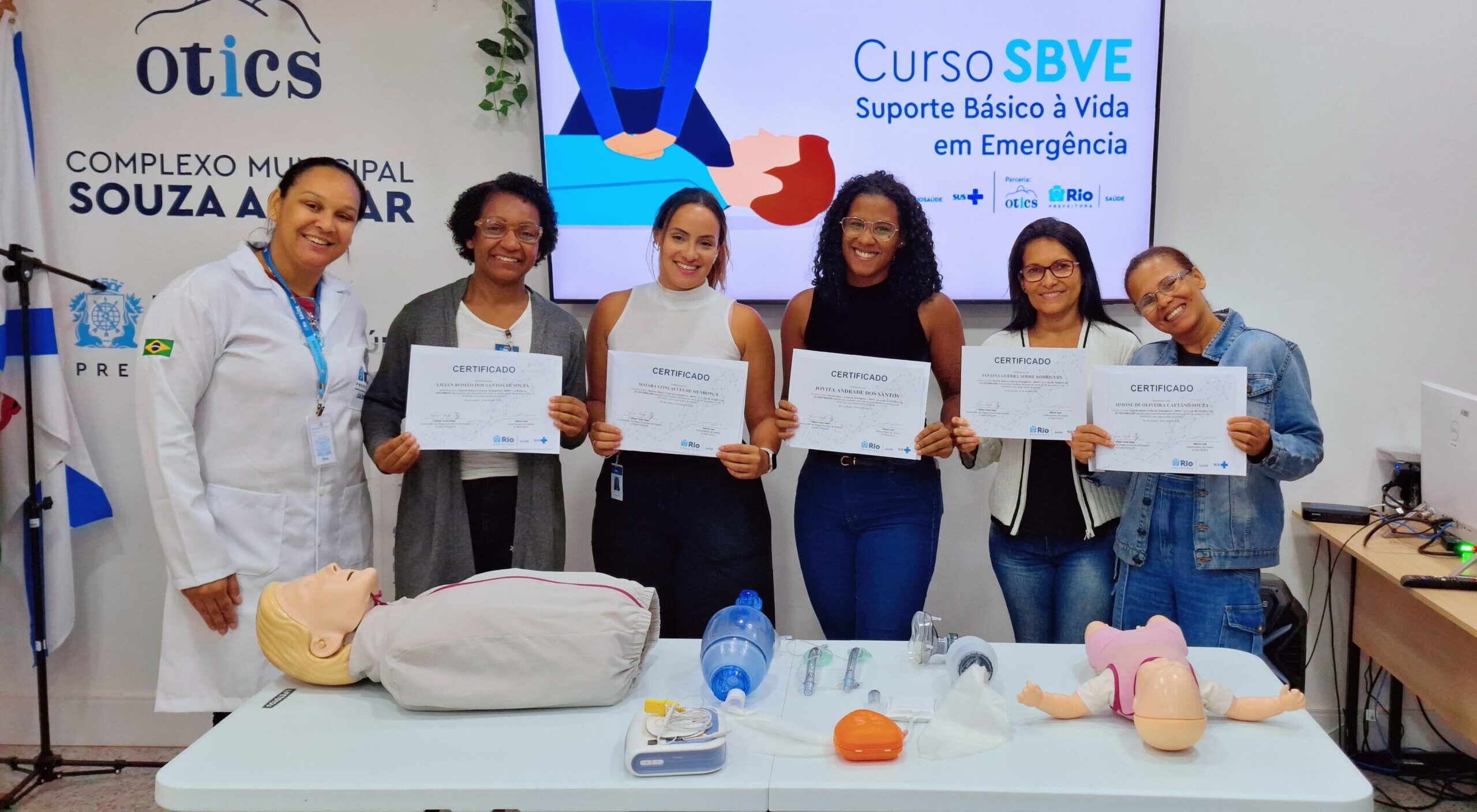 15ª Turma Do Mês De Abril De 2024 Do Curso Suporte Básico À Vida Em Emergência – SBVE No Hospital Souza Aguiar