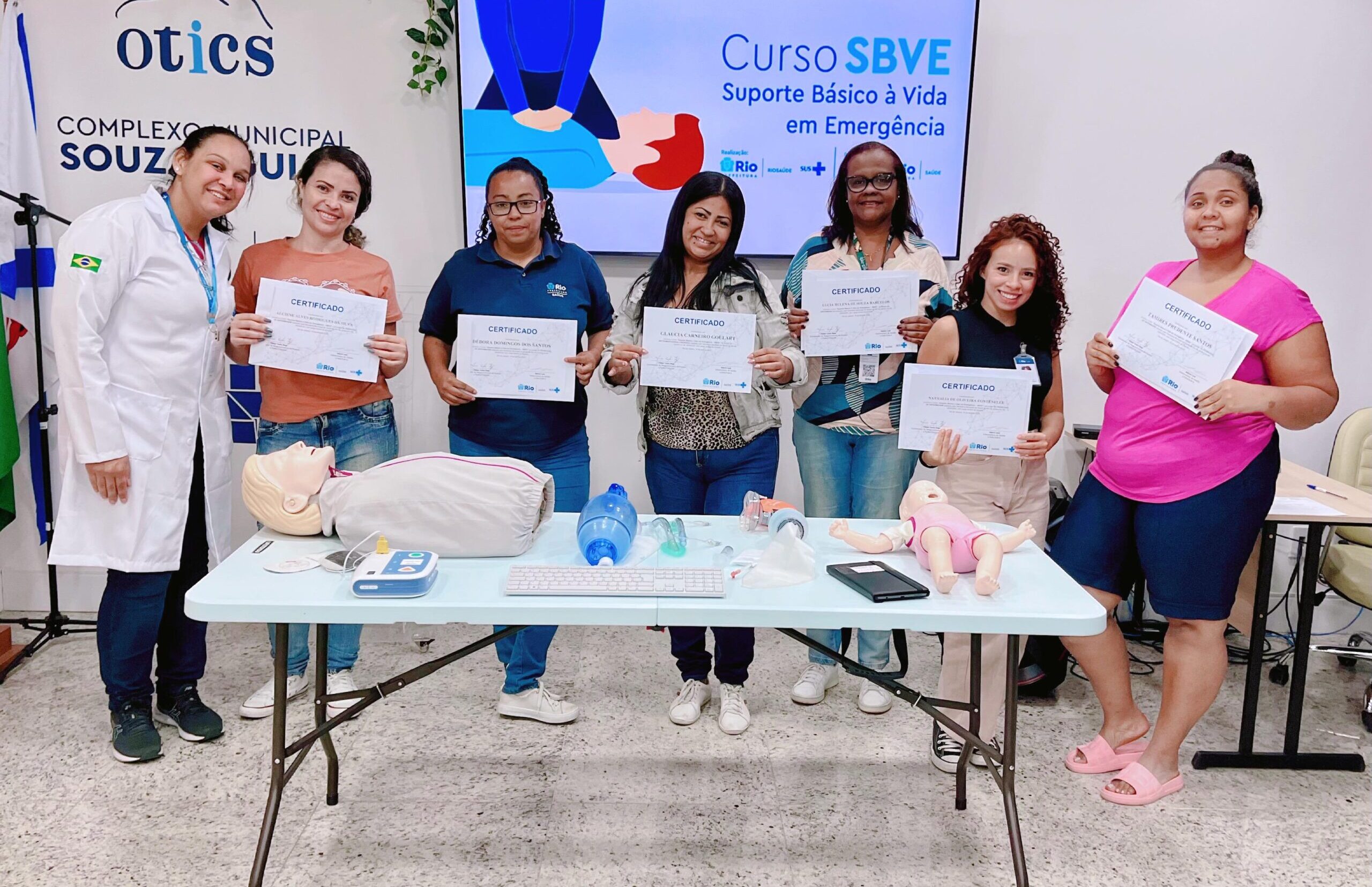 16ª Turma Do Mês De Abril De 2024 Do Curso Suporte Básico À Vida Em Emergência – SBVE No Hospital Souza Aguiar