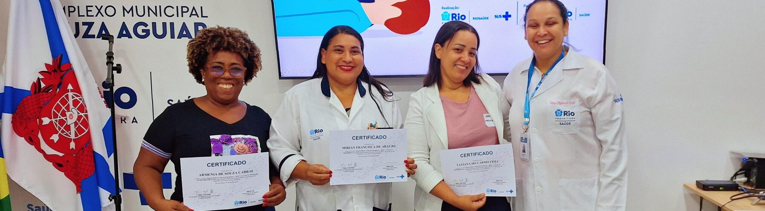 17ª Turma Do Mês De Abril De 2024 Do Curso Suporte Básico À Vida Em Emergência – SBVE No Hospital Souza Aguiar