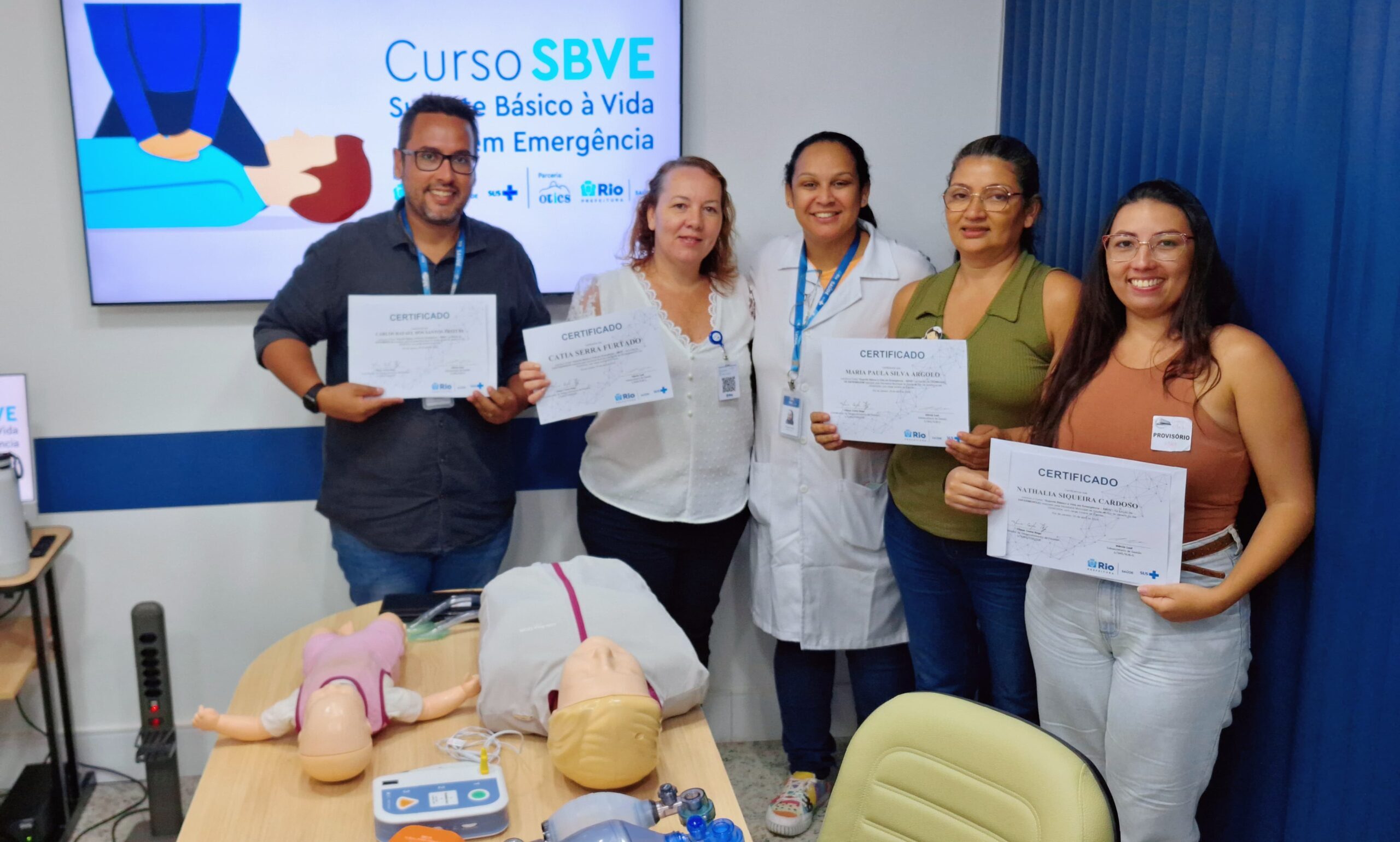 18ª Turma Do Mês De Abril De 2024 Do Curso Suporte Básico À Vida Em Emergência – SBVE No Hospital Souza Aguiar