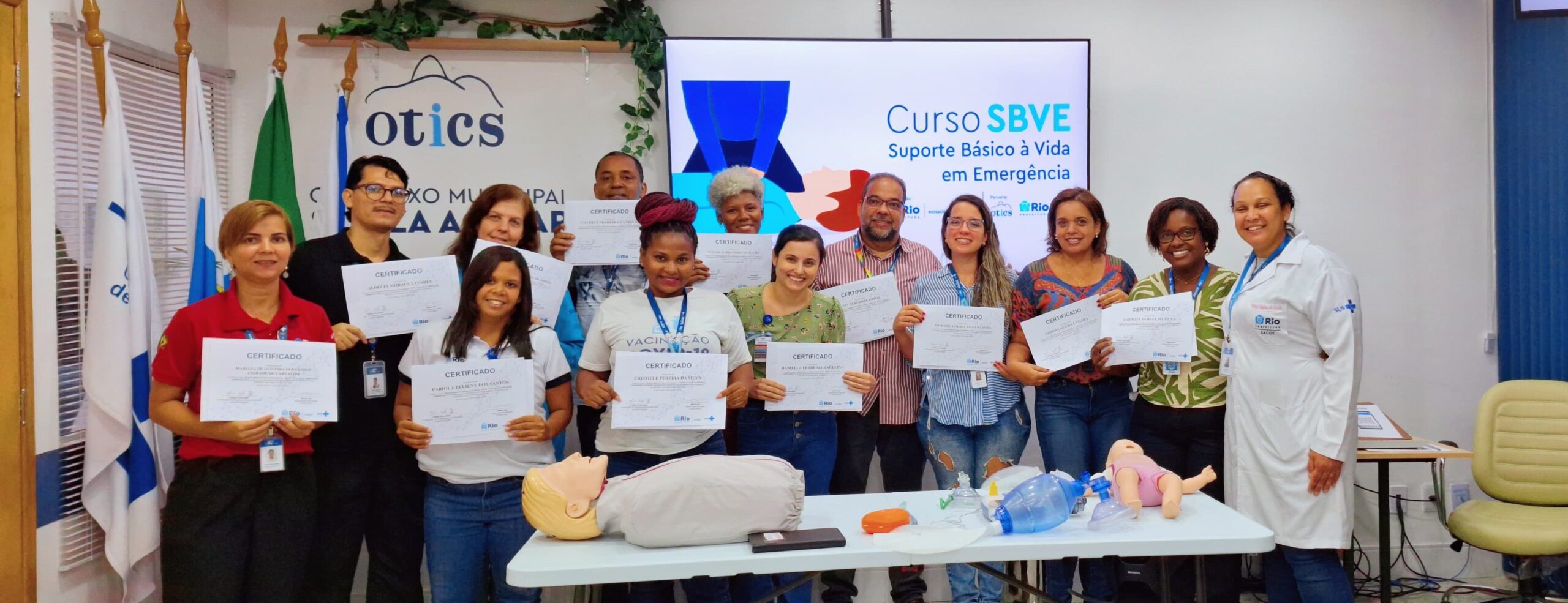 20ª Turma Do Mês De Abril De 2024 Do Curso Suporte Básico À Vida Em Emergência – SBVE No Hospital Souza Aguiar