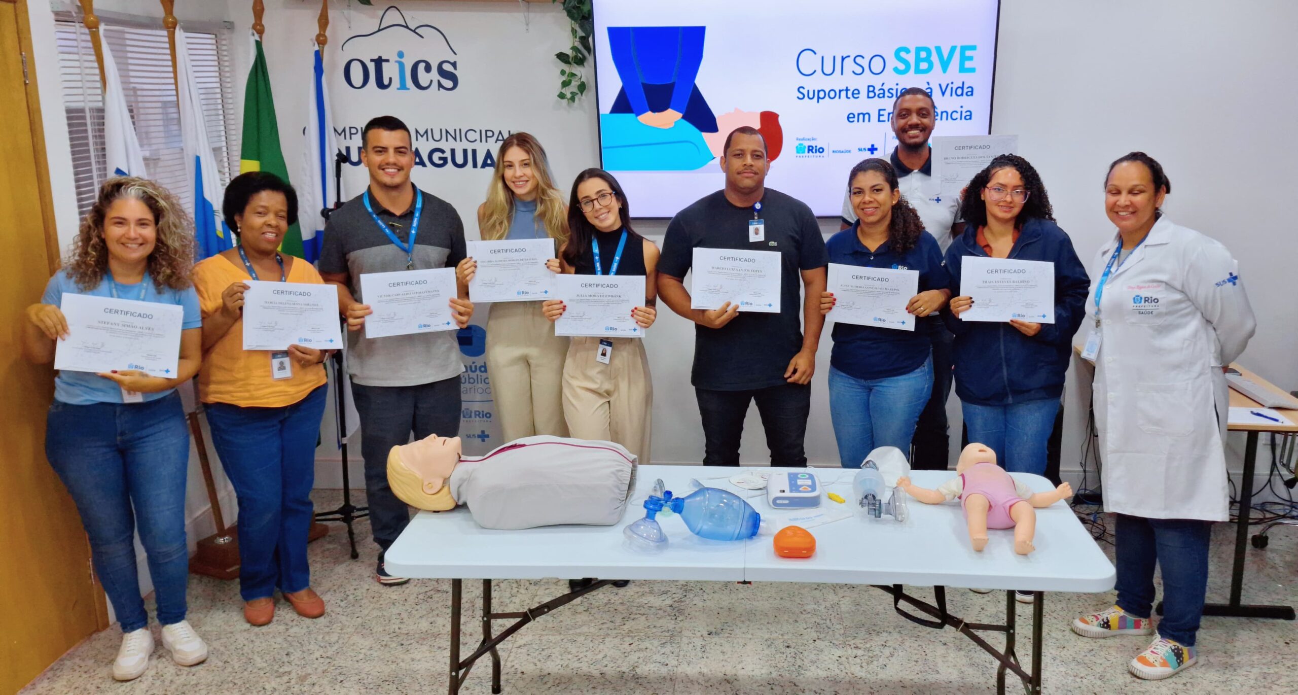 21ª Turma Do Mês De Abril De 2024 Do Curso Suporte Básico À Vida Em Emergência – SBVE No Hospital Souza Aguiar