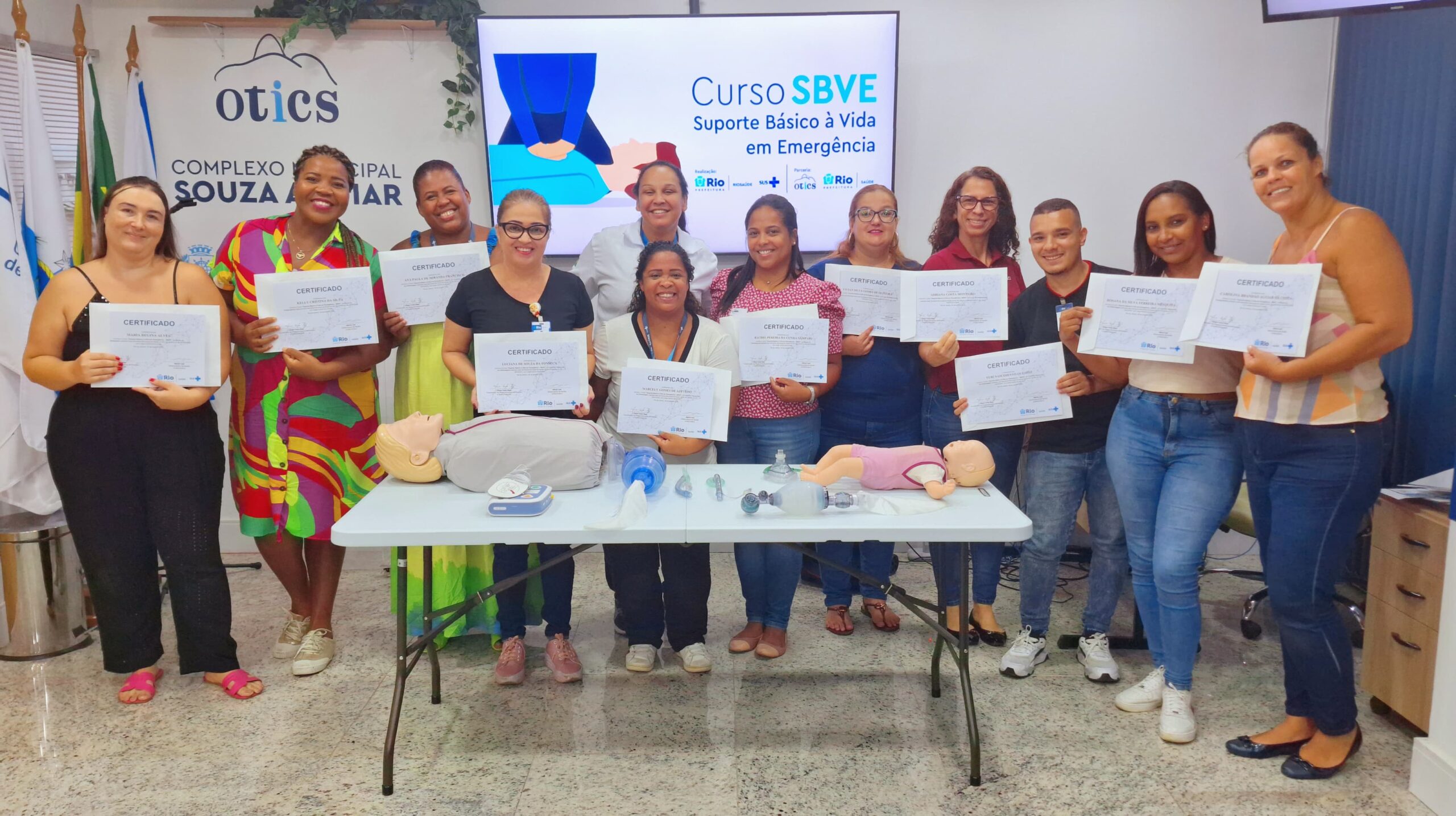 5ª Turma Do Mês De Abril De 2024 Do Curso Suporte Básico À Vida Em Emergência – SBVE No Hospital Souza Aguiar