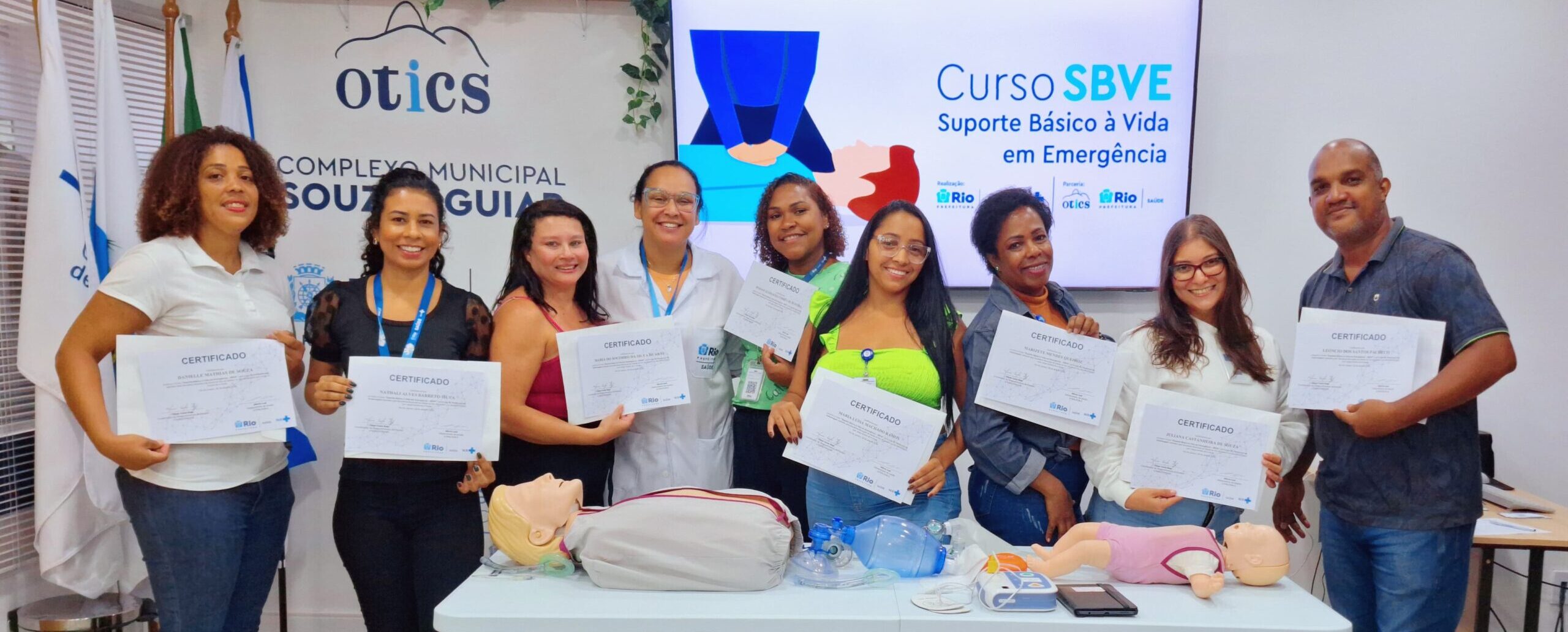 7ª Turma Do Mês De Abril De 2024 Do Curso Suporte Básico À Vida Em Emergência – SBVE No Hospital Souza Aguiar