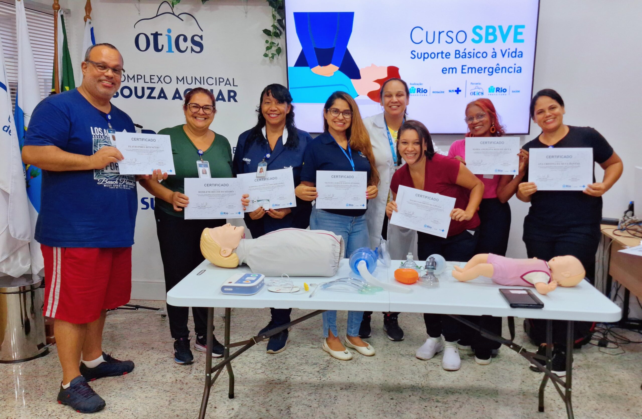 11ª Turma Do Mês De Abril De 2024 Do Curso Suporte Básico À Vida Em Emergência – SBVE No Hospital Souza Aguiar