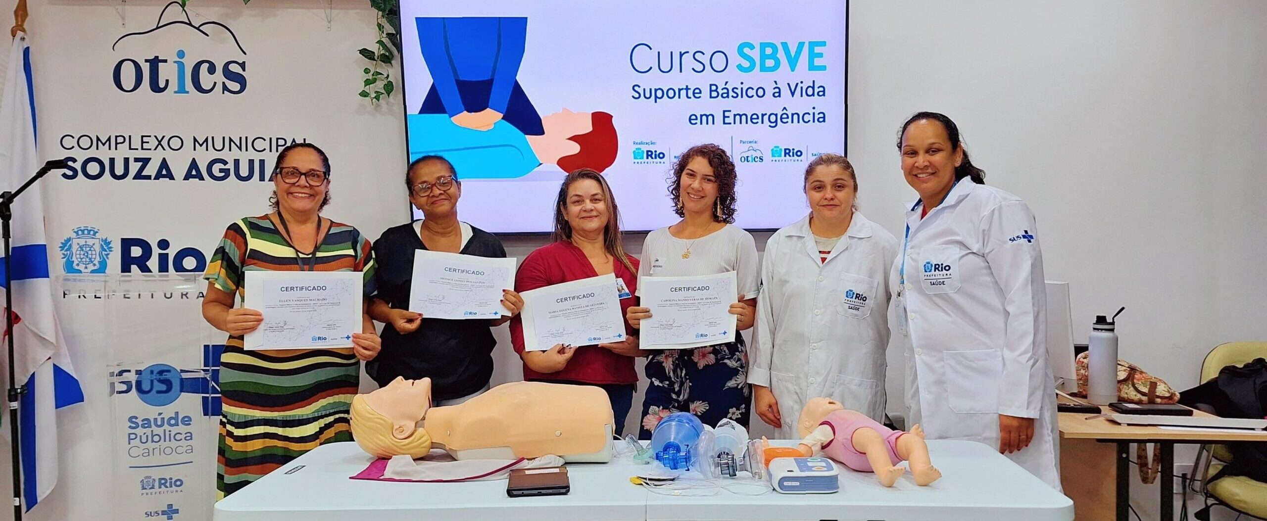 4ª Turma Do Mês De Abril De 2024 Do Curso Suporte Básico À Vida Em Emergência – SBVE No Hospital Souza Aguiar