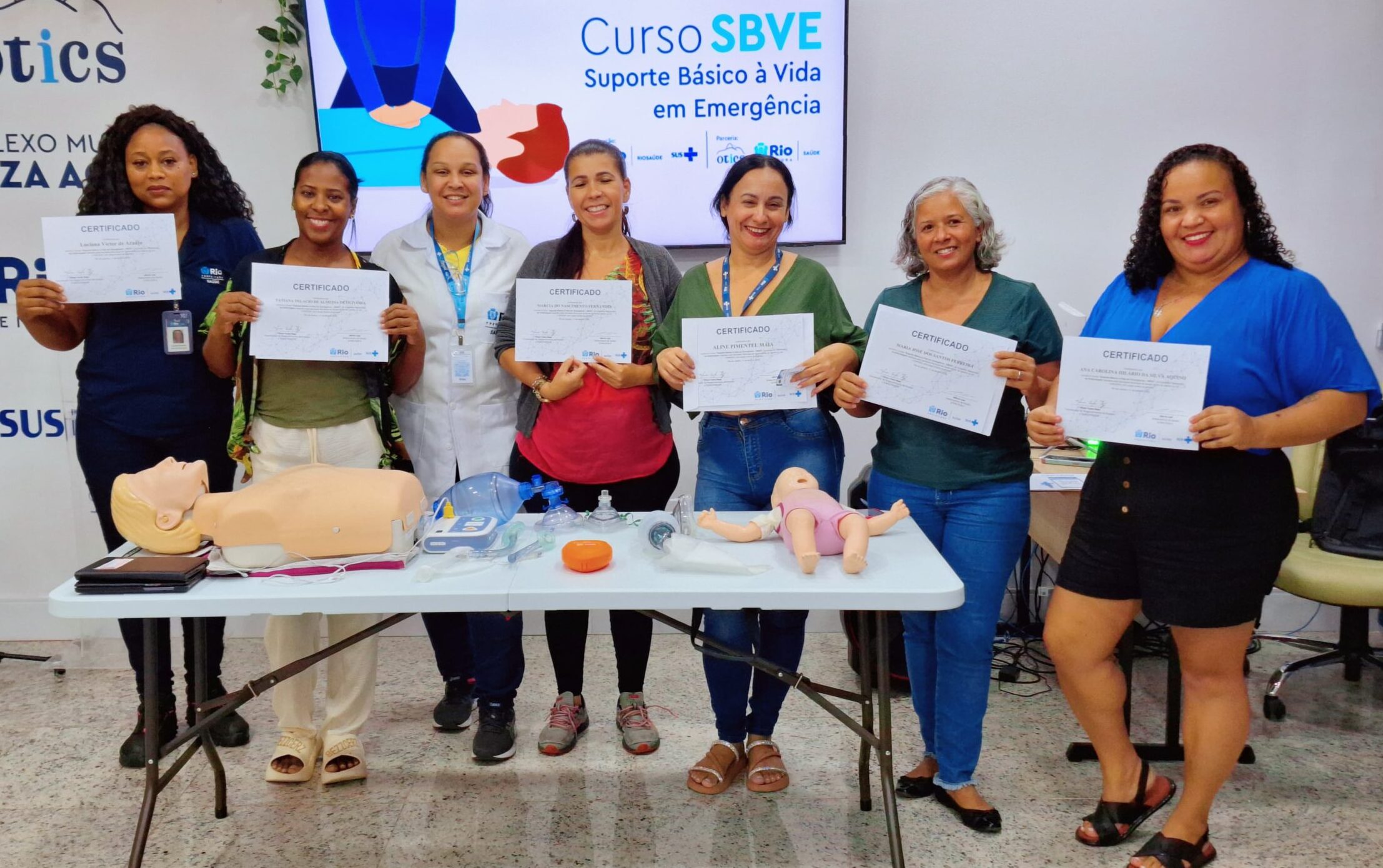 10ª Turma Do Mês De Abril De 2024 Do Curso Suporte Básico À Vida Em Emergência – SBVE No Hospital Souza Aguiar