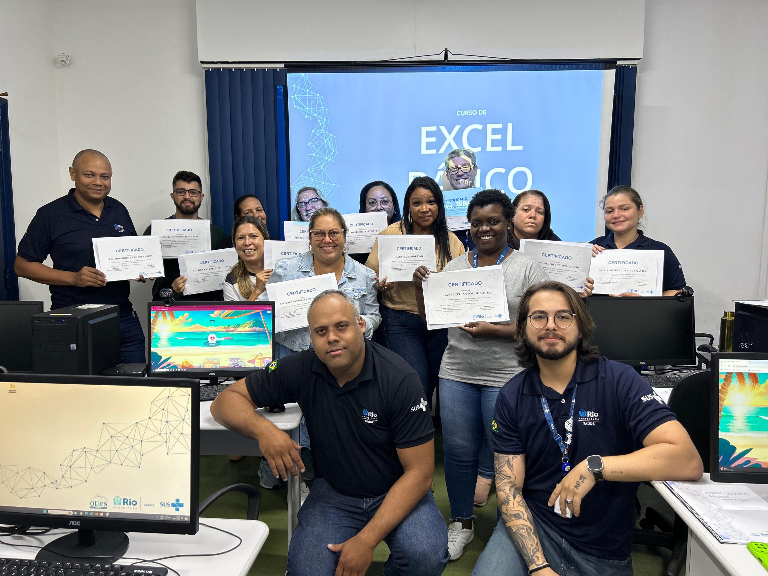 20ª Turma do Curso de Excel Básico Na Estação Otics-Rio Catete