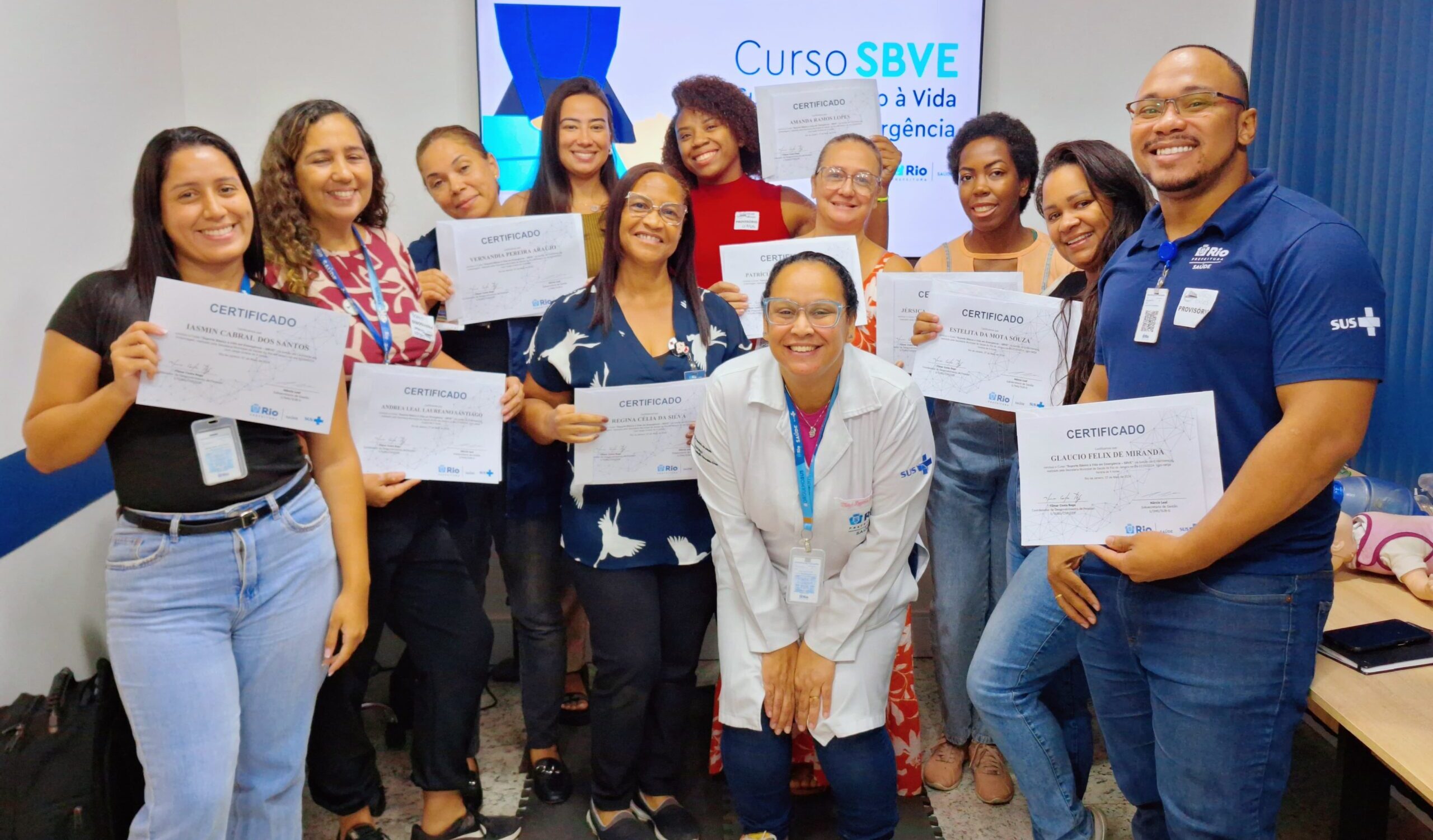 2ª Turma Do Mês De Maio De 2024 Do Curso Suporte Básico À Vida Em Emergência – SBVE No Hospital Souza Aguiar