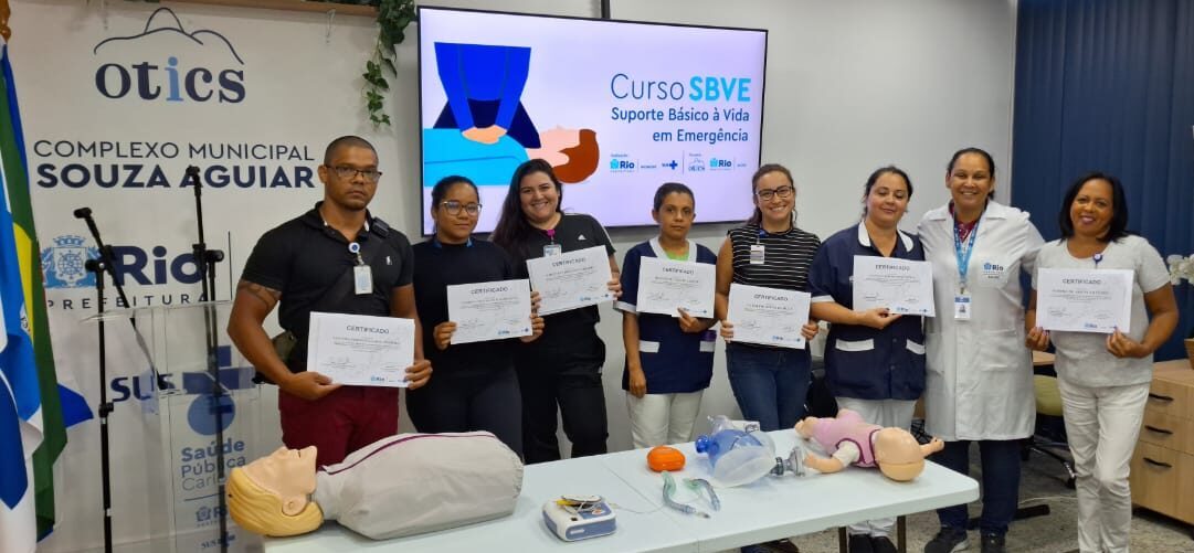 7ª Turma Do Mês De Maio De 2024 Do Curso Suporte Básico À Vida Em Emergência – SBVE No Hospital Souza Aguiar