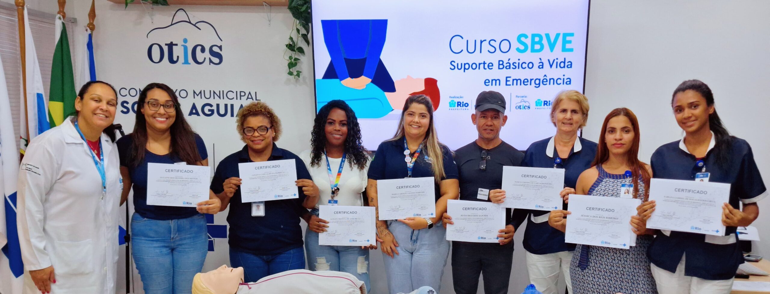 8ª Turma Do Mês De Maio De 2024 Do Curso Suporte Básico À Vida Em Emergência – SBVE No Hospital Souza Aguiar