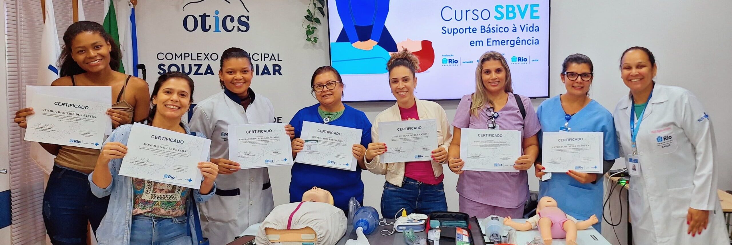 10ª Turma Do Mês De Maio De 2024 Do Curso Suporte Básico À Vida Em Emergência – SBVE No Hospital Souza Aguiar