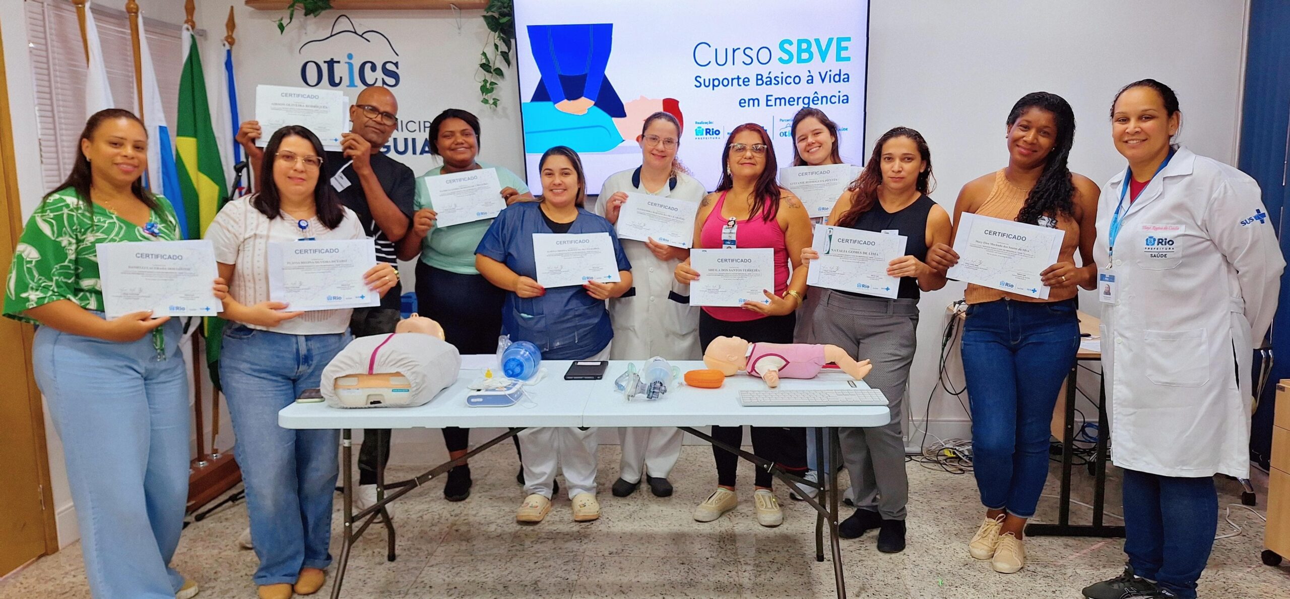 11ª Turma Do Mês De Maio De 2024 Do Curso Suporte Básico À Vida Em Emergência – SBVE No Hospital Souza Aguiar