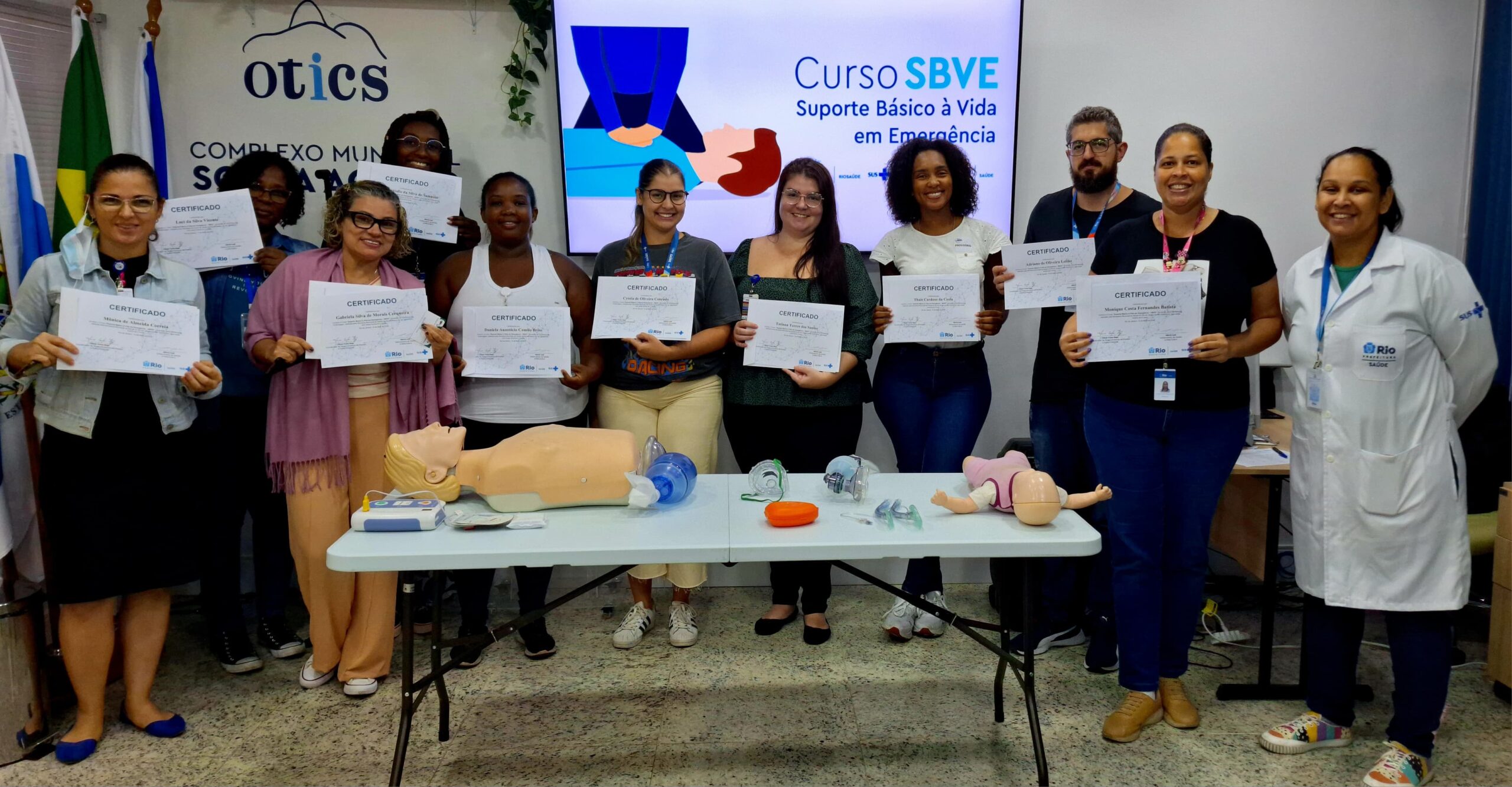 5ª Turma Do Mês De Maio De 2024 Do Curso Suporte Básico À Vida Em Emergência – SBVE No Hospital Souza Aguiar