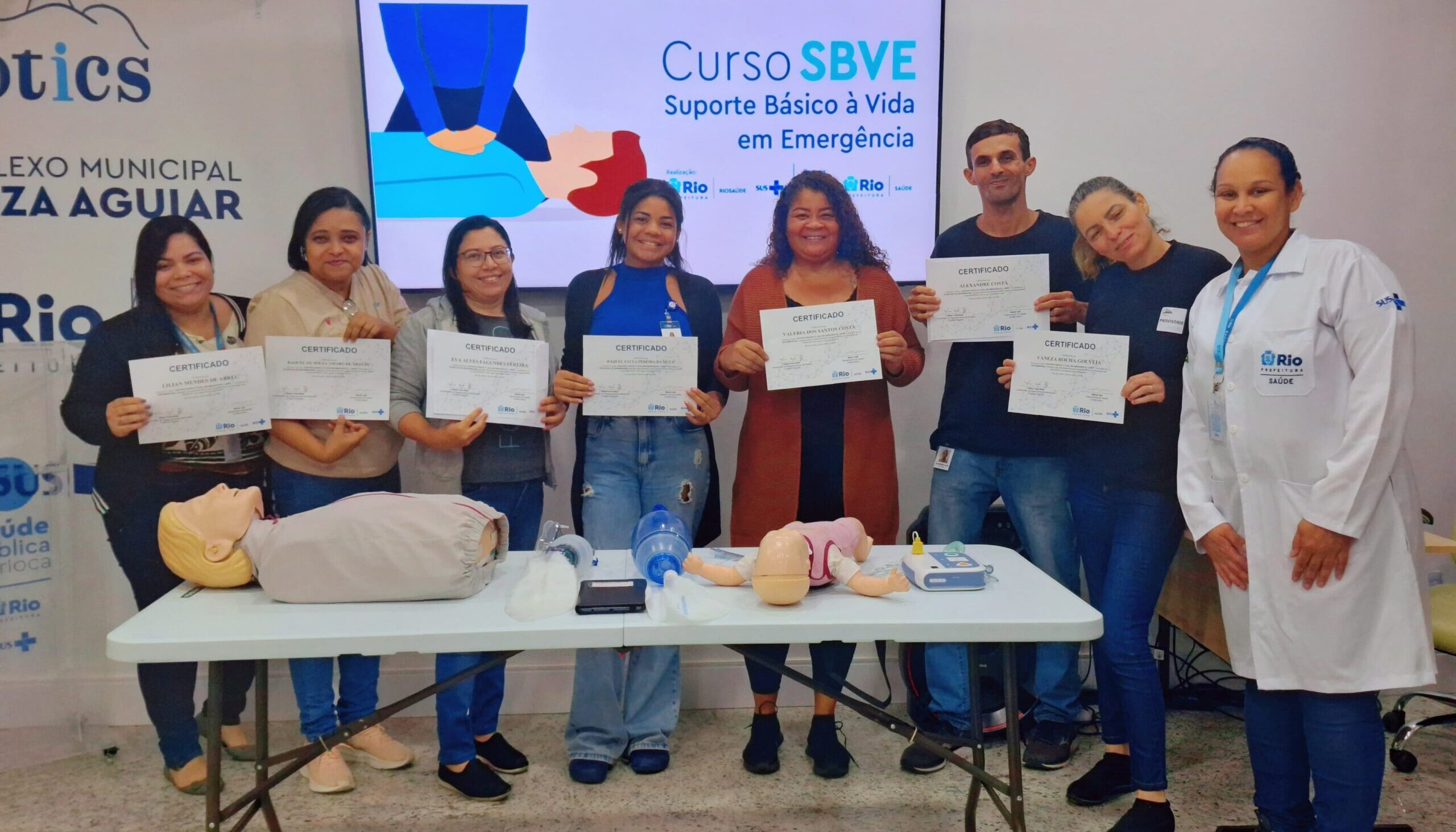 4ª Turma Do Mês De Junho de 2024 Do Curso Suporte Básico À Vida Em Emergência – SBVE No Hospital Souza Aguiar