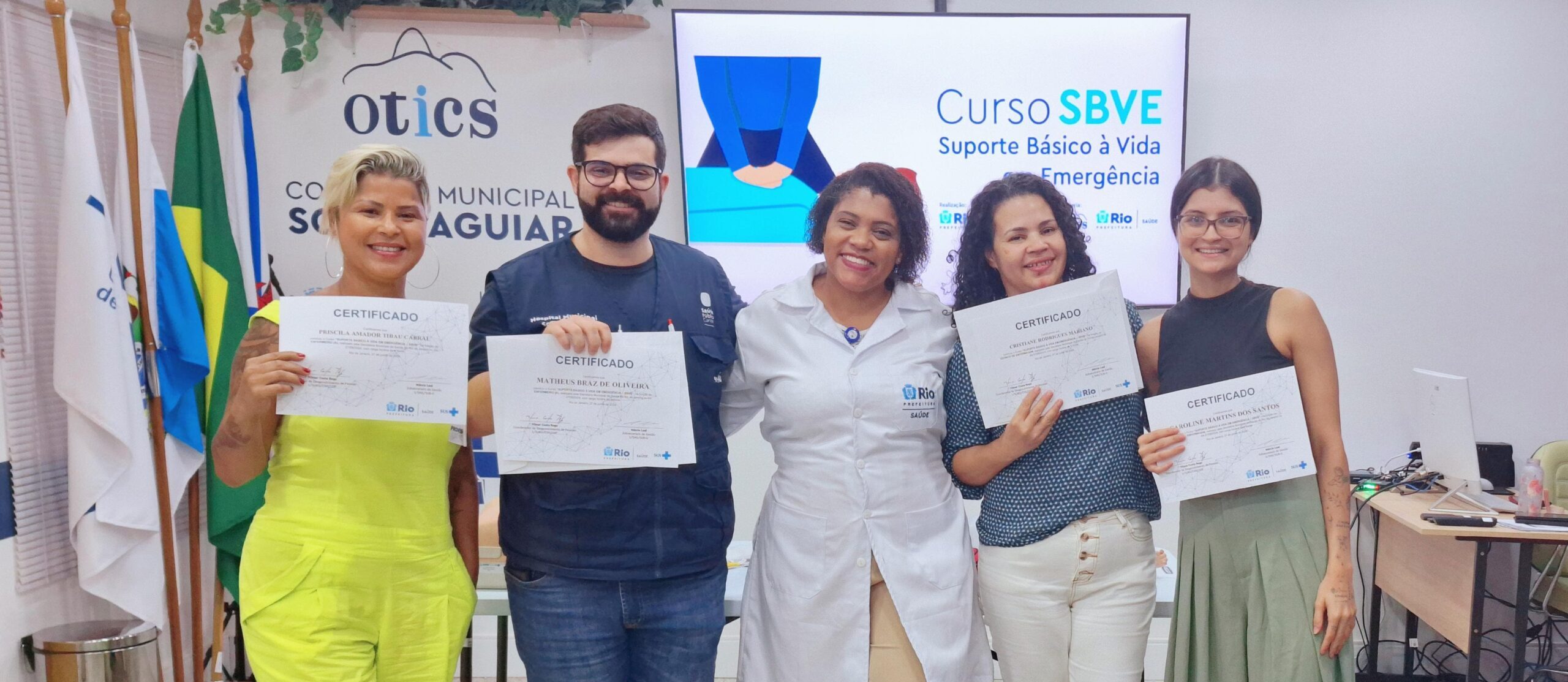 9ª Turma Do Mês De Junho De 2024 Do Curso Suporte Básico À Vida Em Emergência – SBVE No Hospital Municipal Souza Aguiar