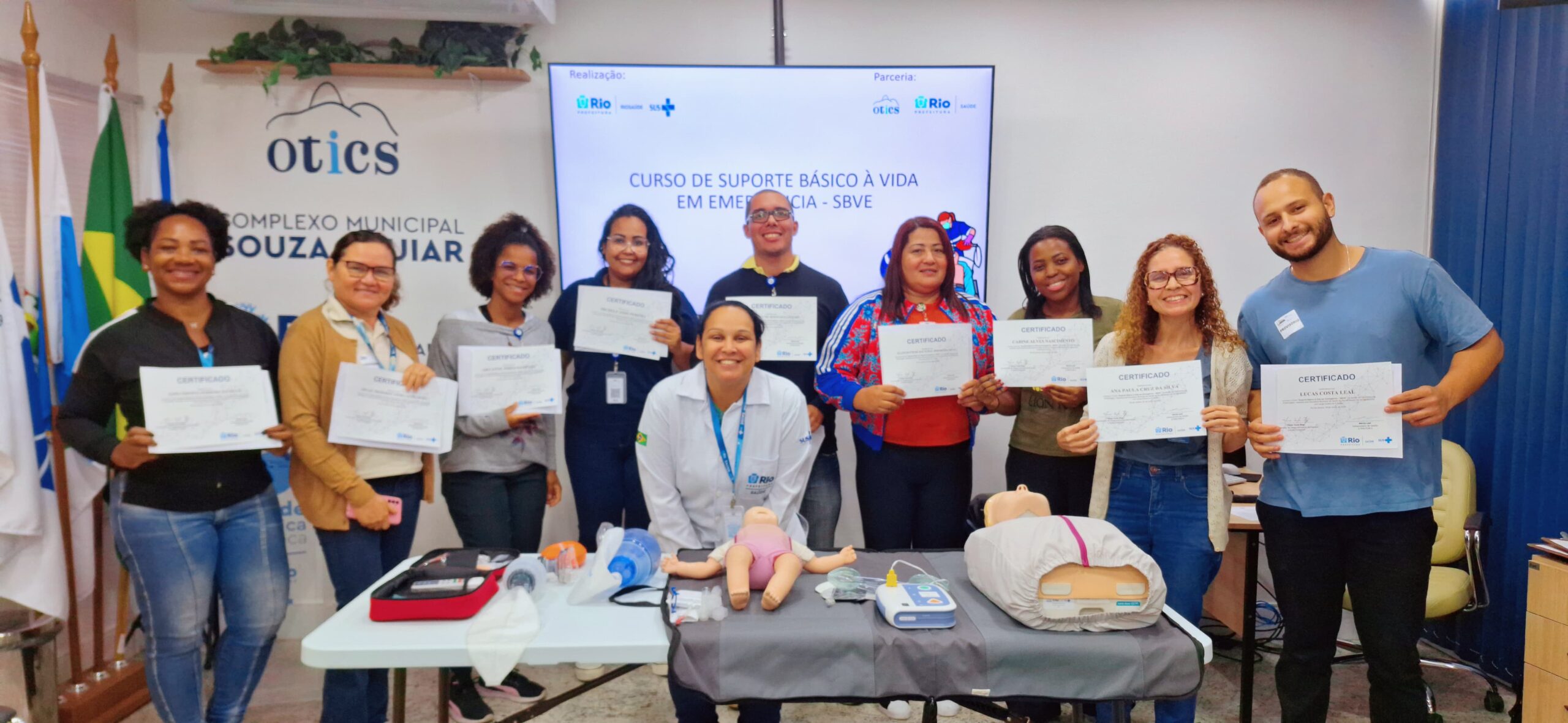 1ª Turma Do Mês De Junho de 2024 Do Curso Suporte Básico À Vida Em Emergência – SBVE No Hospital Souza Aguiar