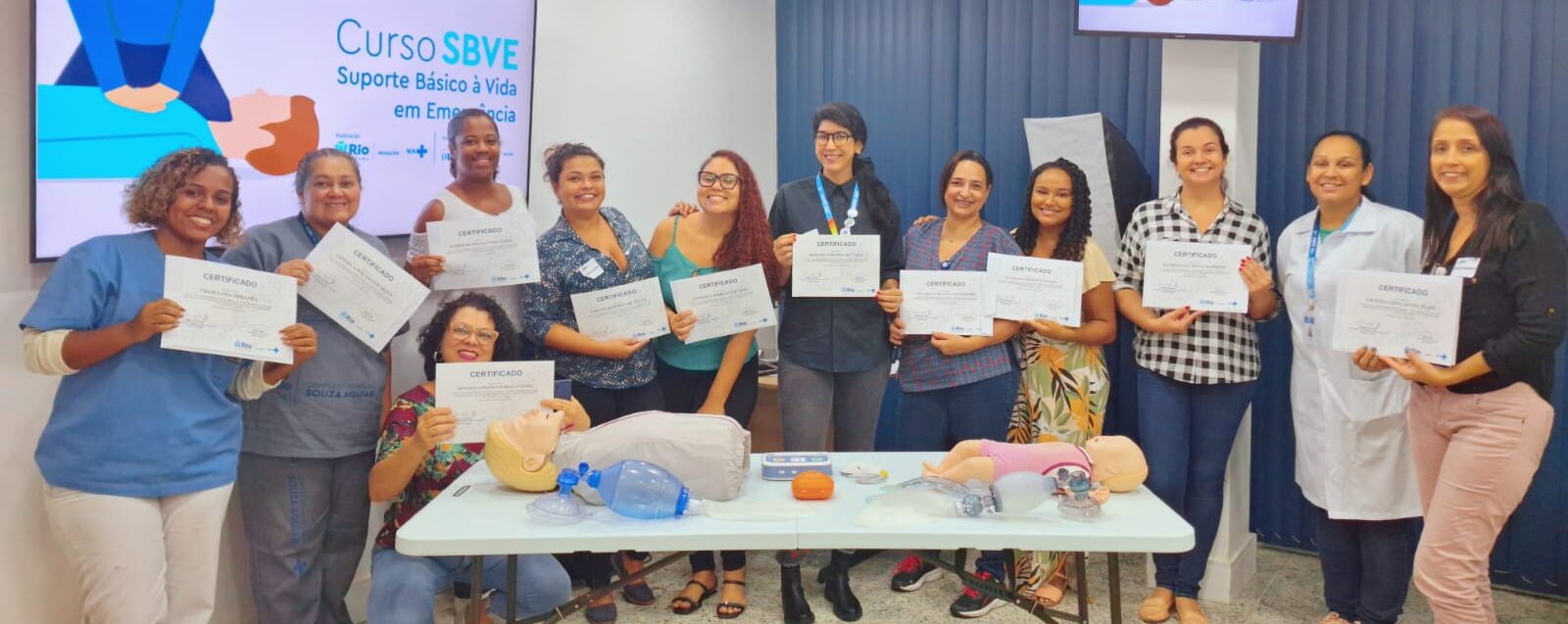 2ª Turma Do Mês De Junho de 2024 Do Curso Suporte Básico À Vida Em Emergência – SBVE No Hospital Souza Aguiar