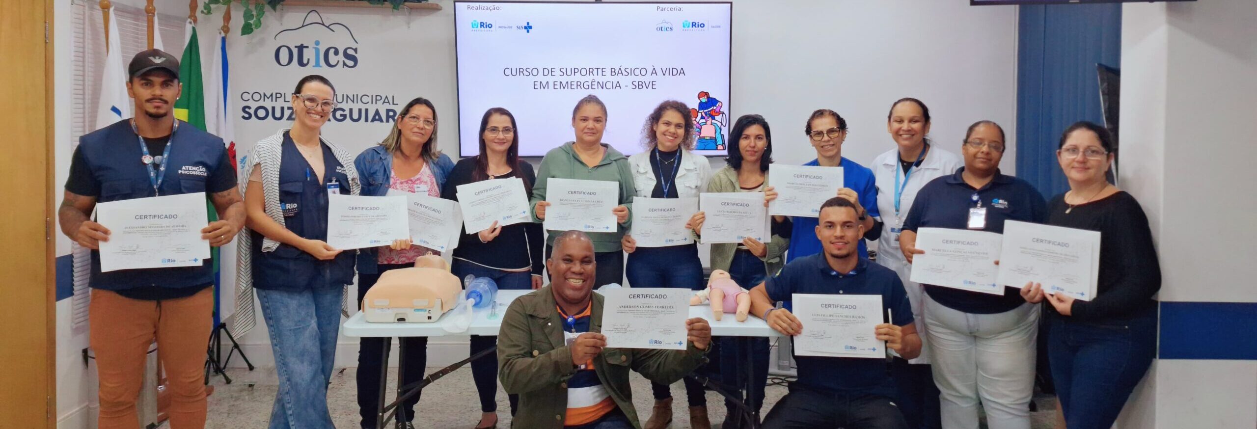 5ª Turma Do Mês De Julho De 2024 Do Curso Suporte Básico À Vida Em Emergência – SBVE No Hospital Souza Aguiar